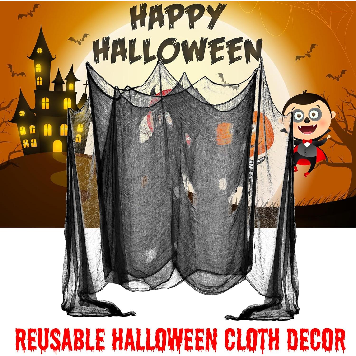 Tela Espeluznante de Halloween DealKits 1.2 x 6 m Decoración