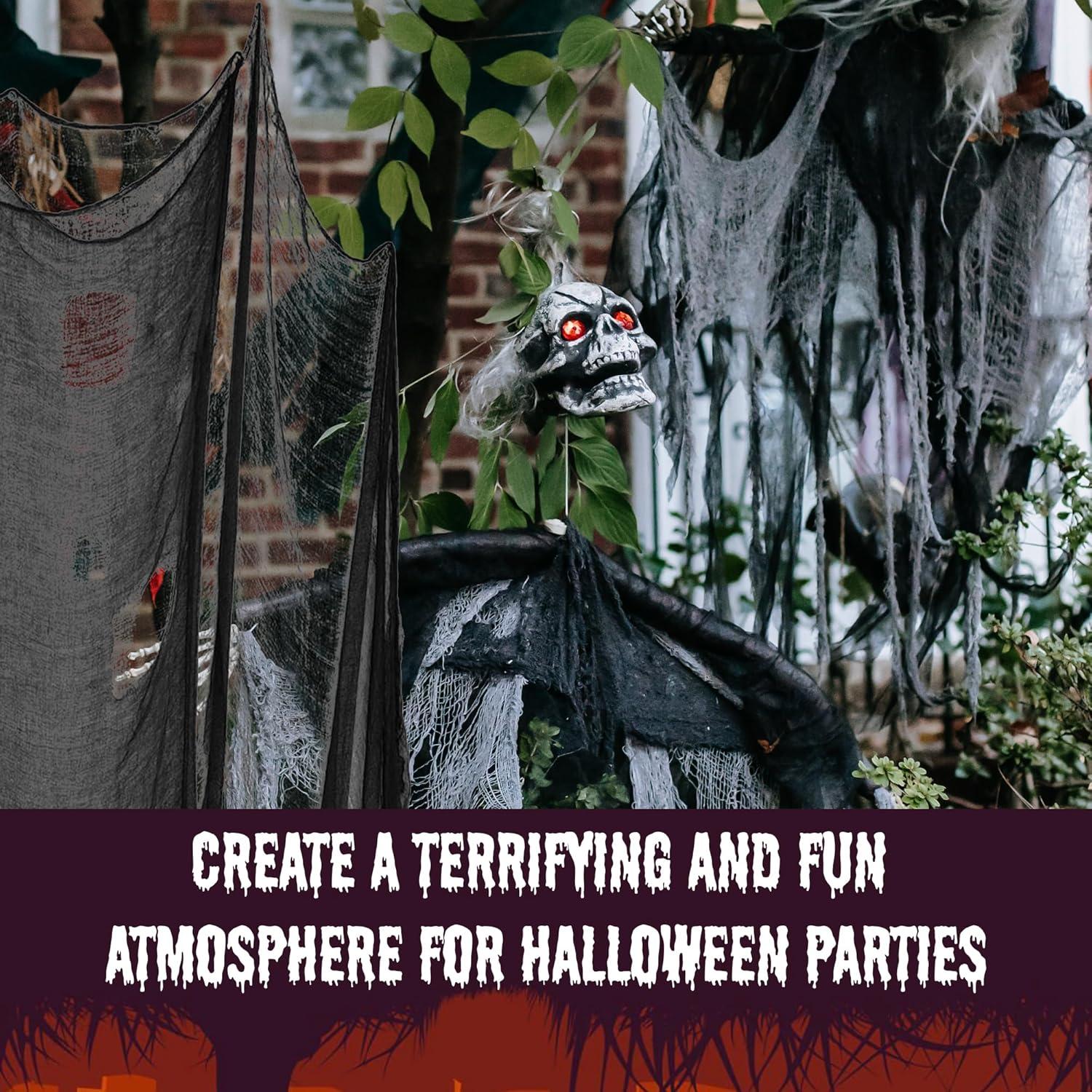 Tela Espeluznante de Halloween DealKits 1.2 x 6 m Decoración