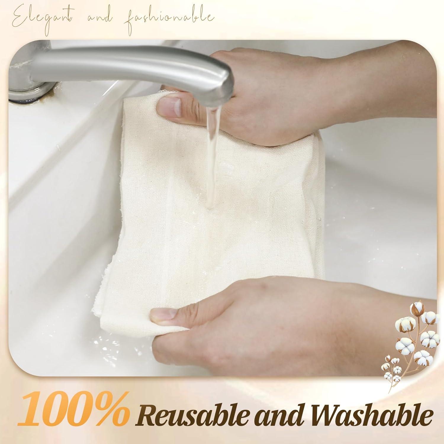 24 Paños de Queso de Algodón Sin Blanquear 61x61cm Exclaith