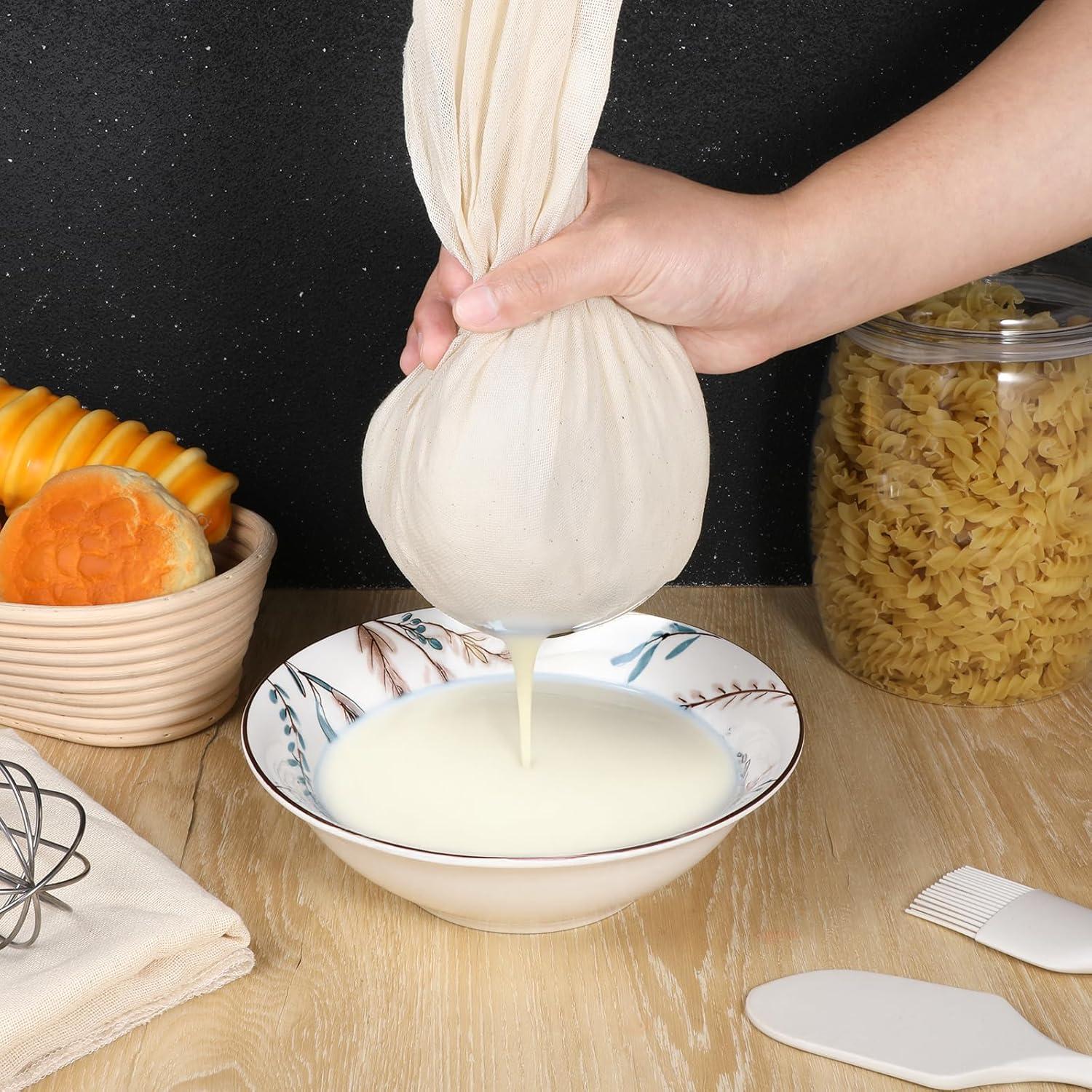 24 Paños de Queso de Algodón Sin Blanquear 61x61cm Exclaith