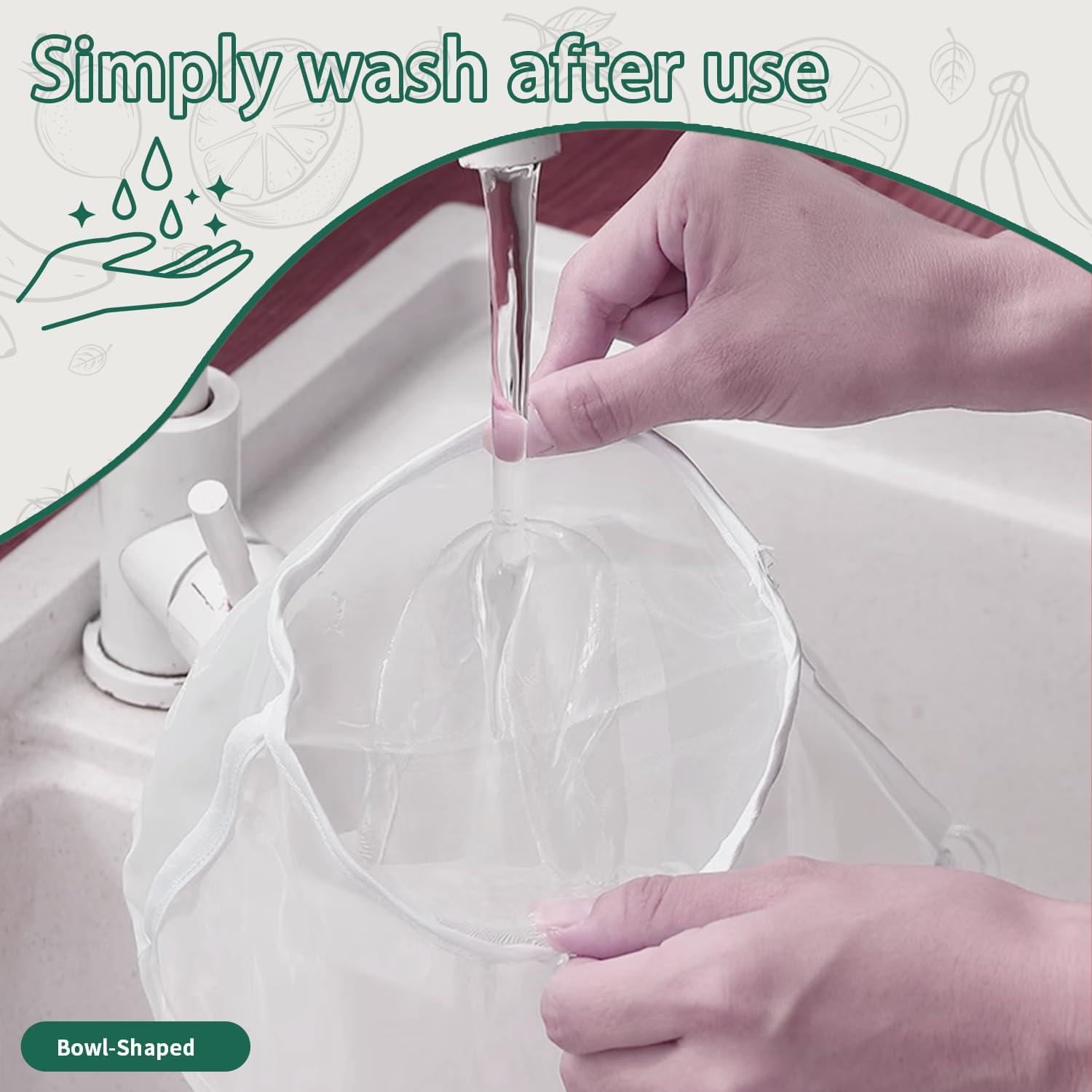 6 Bolsas de Tela de Queso KBBYT para Colar Leche y Verduras