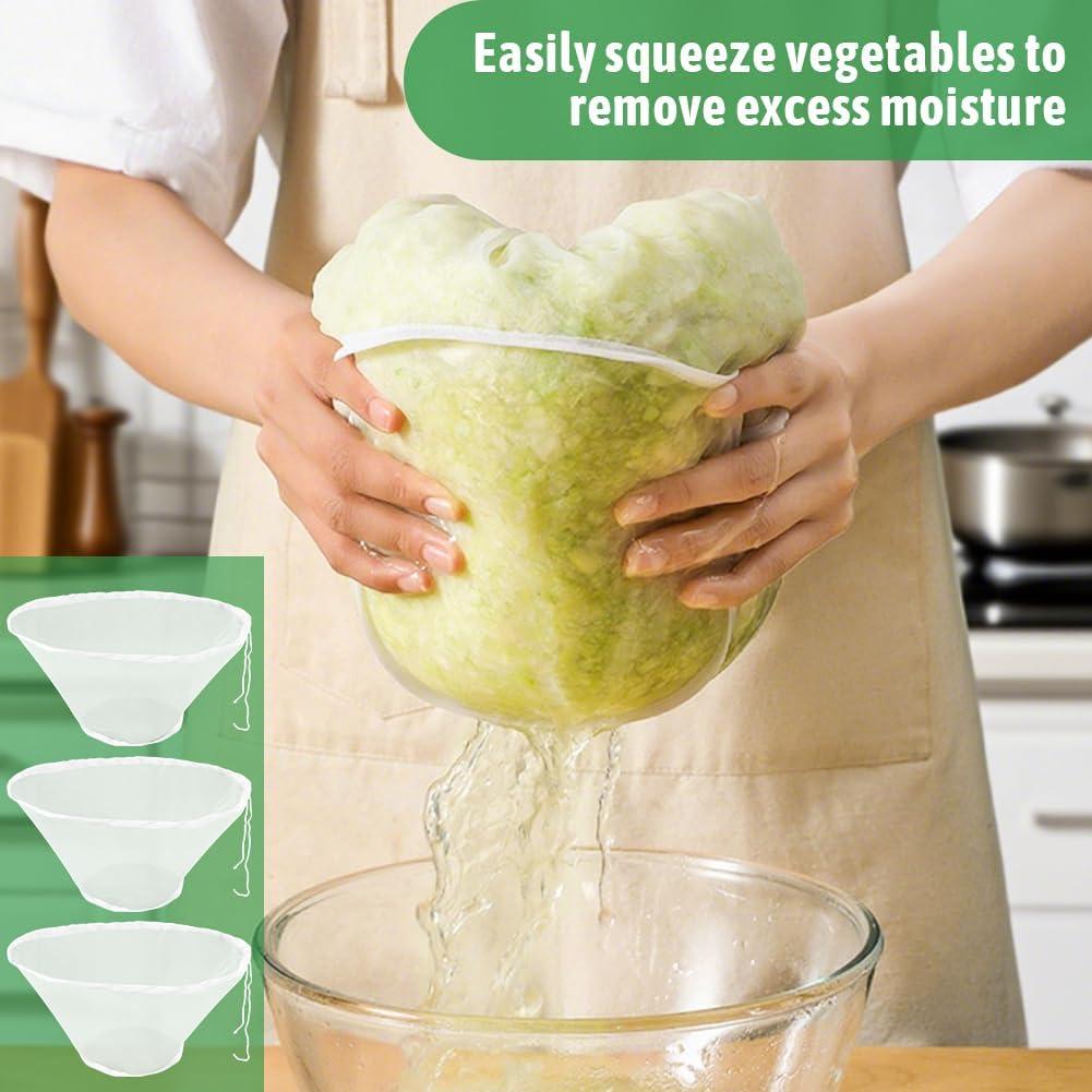 6 Bolsas de Filtrado de Nylon LVOERTUIG para Leche Vegetal