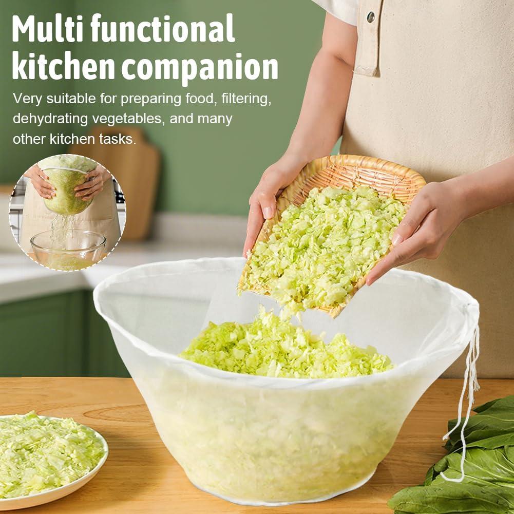 6 Bolsas de Filtrado de Nylon LVOERTUIG para Leche Vegetal