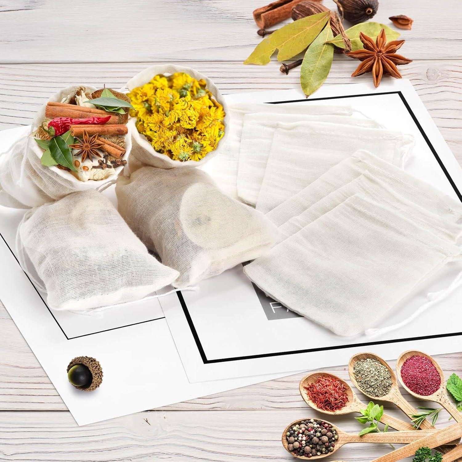 36 Bolsas de Muselina Reutilizables Linyumuxiang 8x10 cm