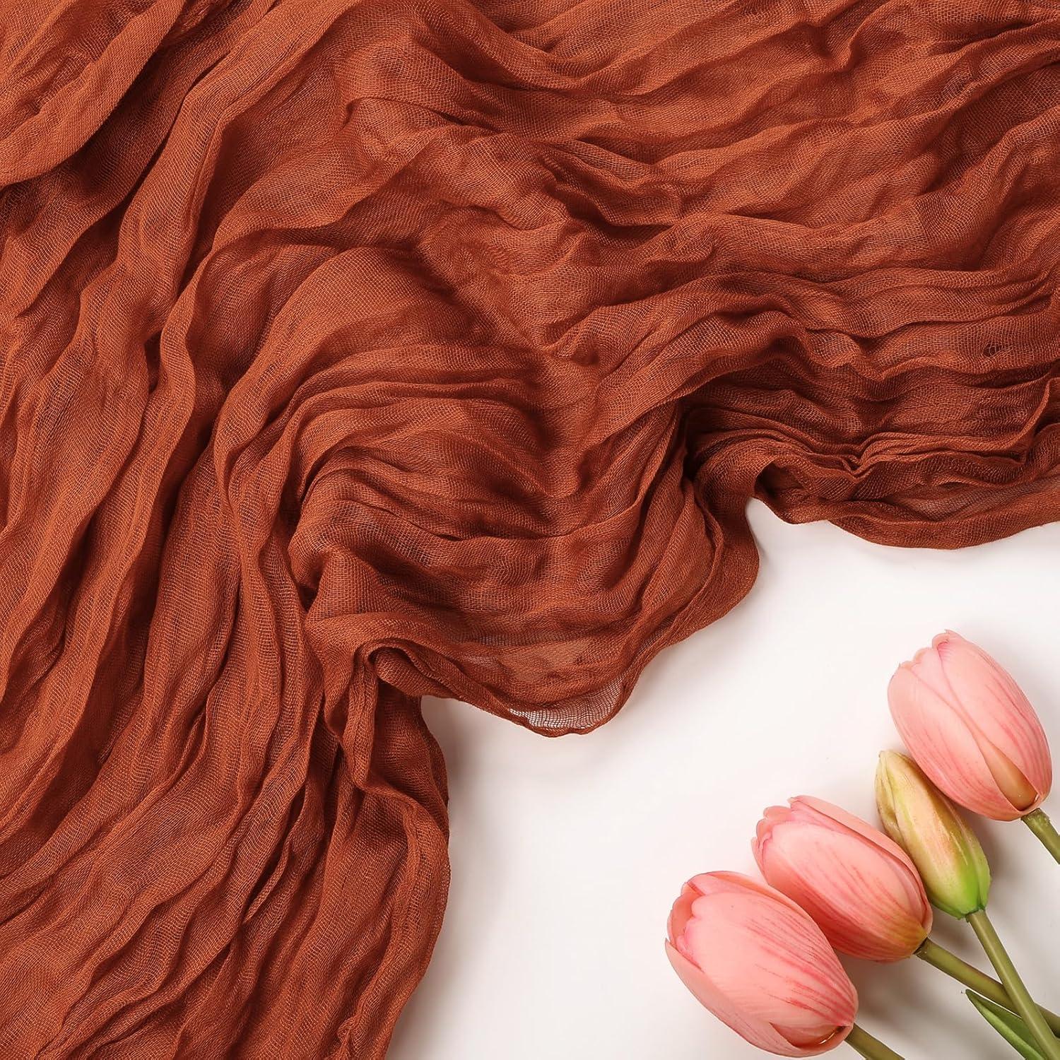 Paquete de 6 Caminos de Mesa Terracota 10 Pies RestfulGlow