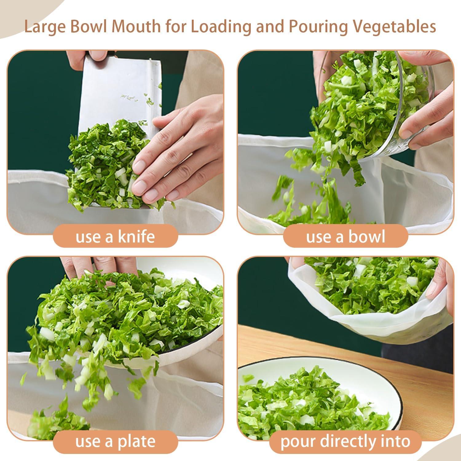 6 Bolsas de Tela de Queso Reutilizables XINLINGYU 38.86x16 cm