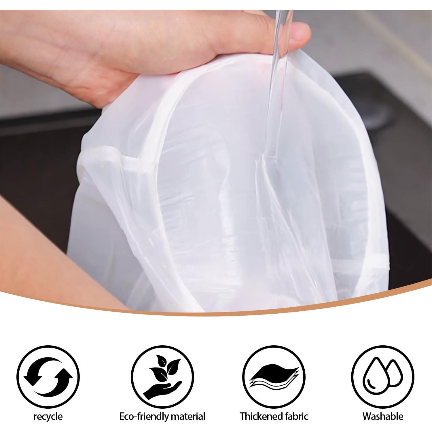 6 Bolsas de Tela de Queso Reutilizables XINLINGYU 38.86x16 cm