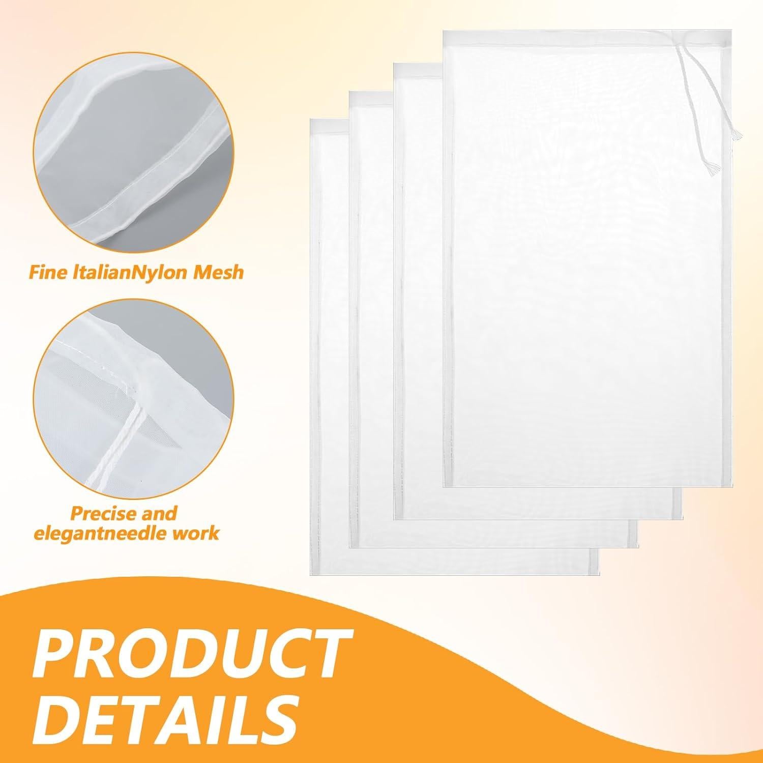 Paquete de 4 filtros de tela QfwdfcTrenz 30x20 cm nylon