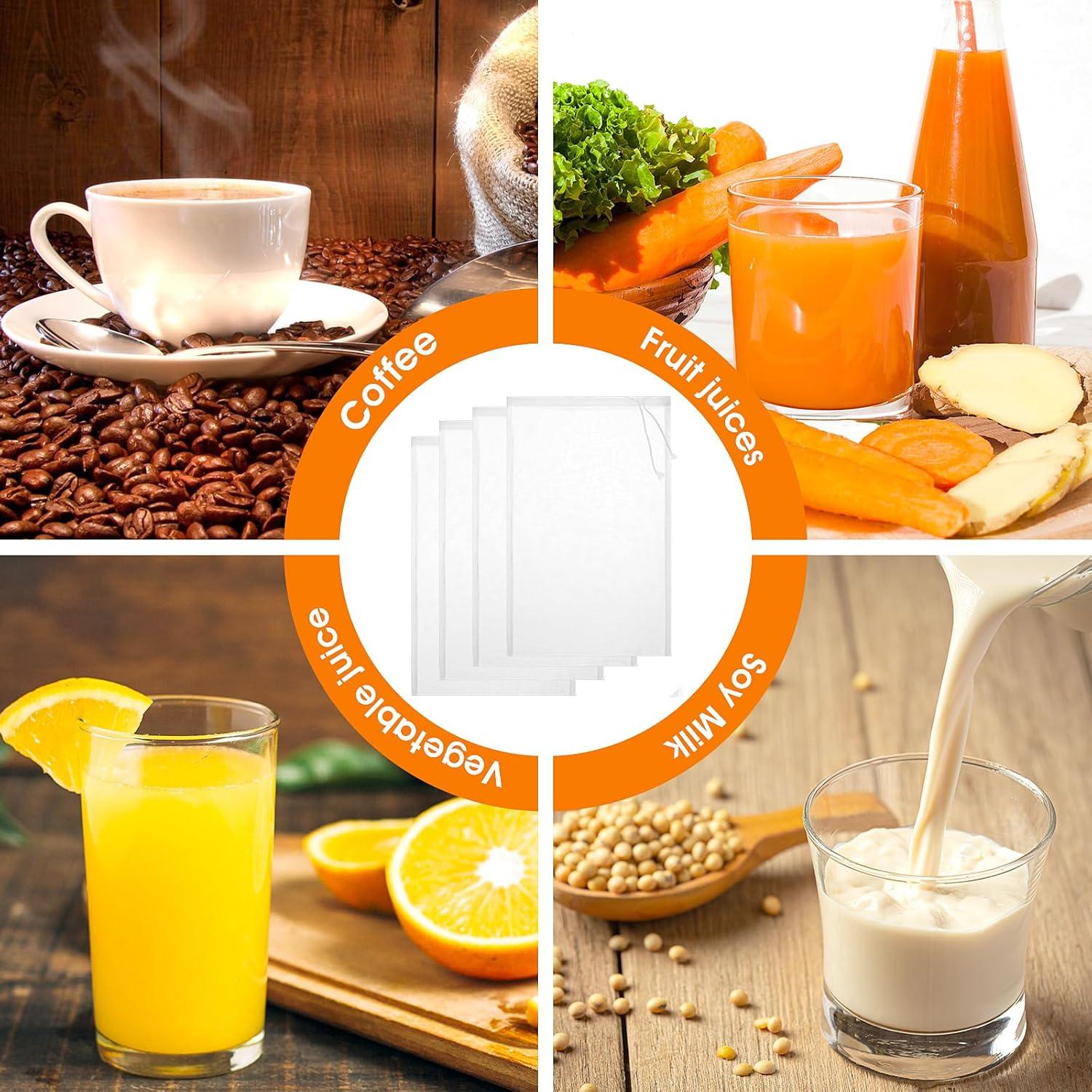 Paquete de 4 filtros de tela QfwdfcTrenz 30x20 cm nylon