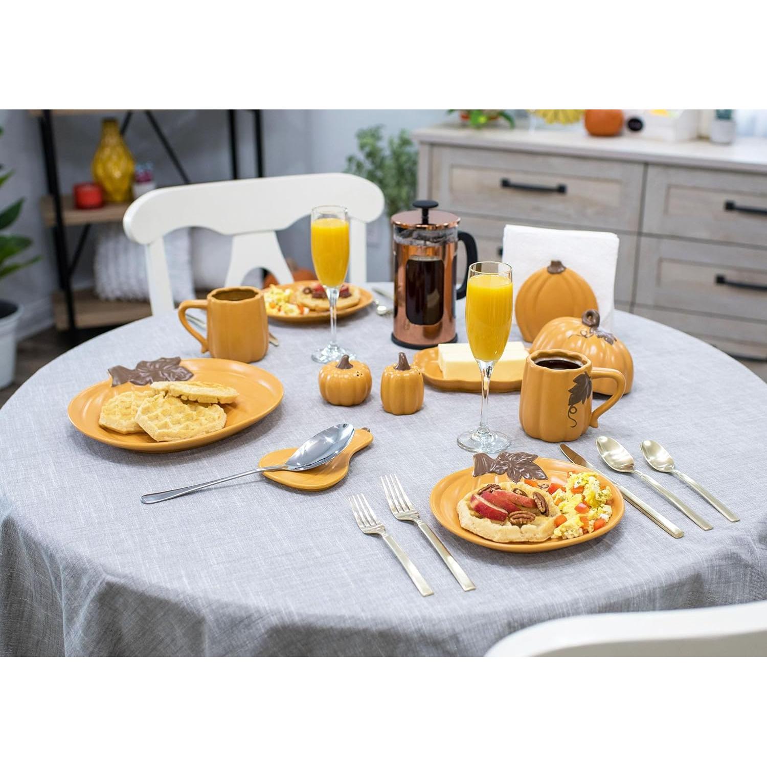 Plato de Mantequilla con Tapa Calabaza Nat & Jules 20x15cm