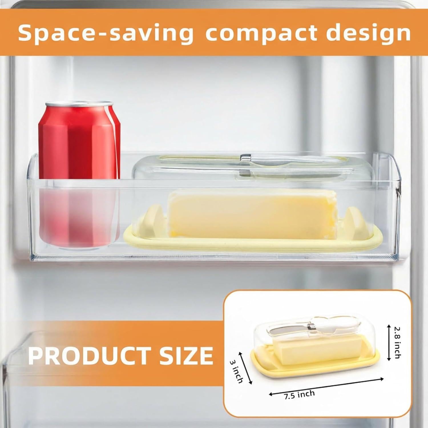 Plato para Mantequilla con Tapa Elegant Aura 2025 - Hermético 12.7 cm