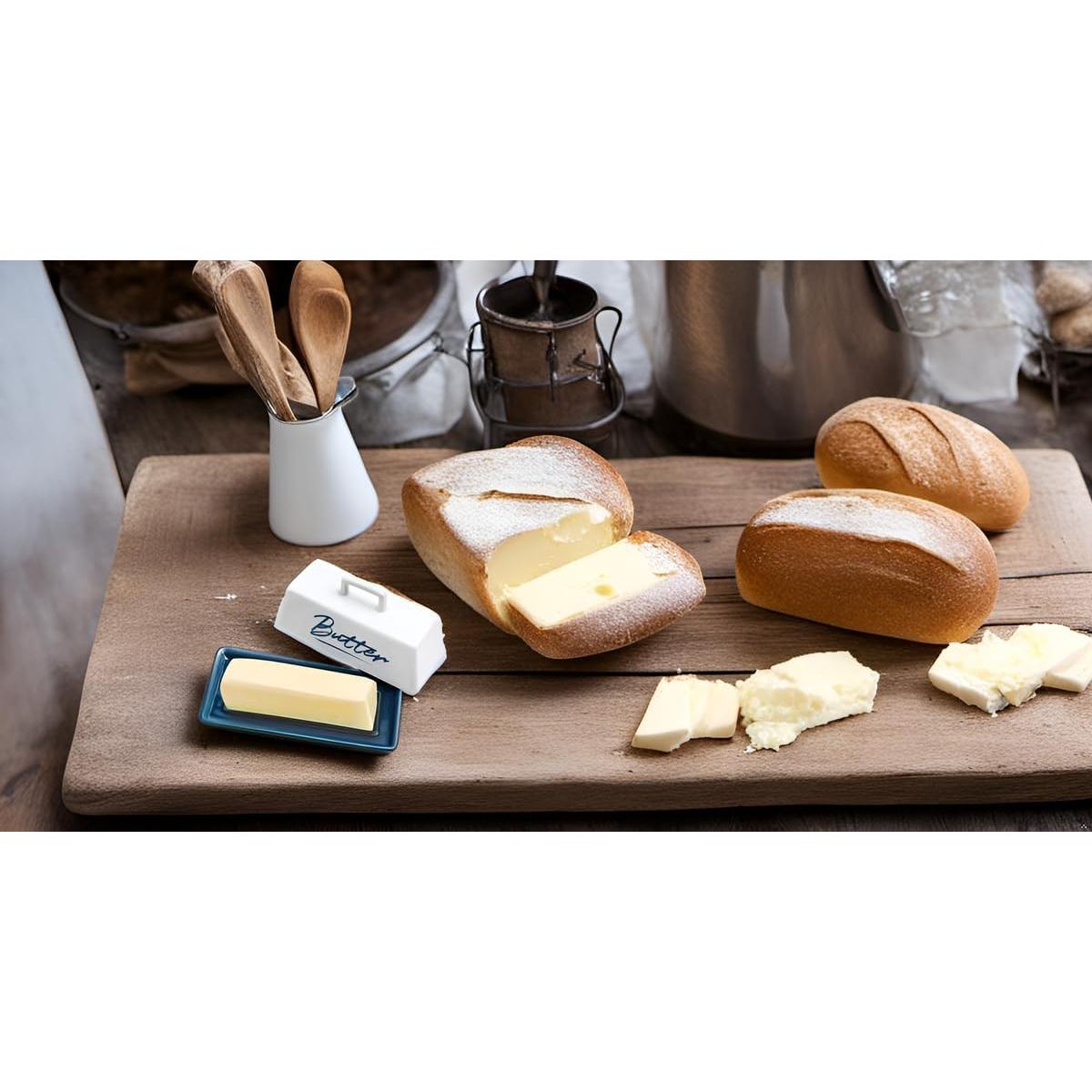 Tazón para Mantequilla SENPENG DM con Tapa Cerámica 19.8x9.7cm