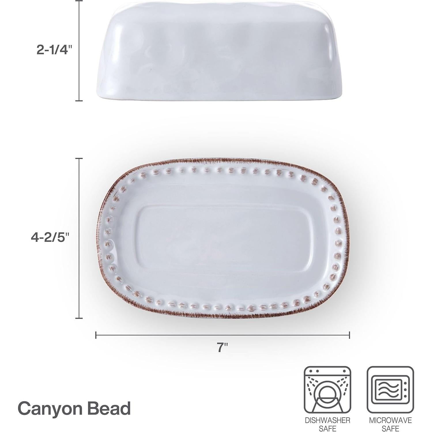 Plato de Mantequilla Cerámica Pfaltzgraff Canyon Bead 18 cm