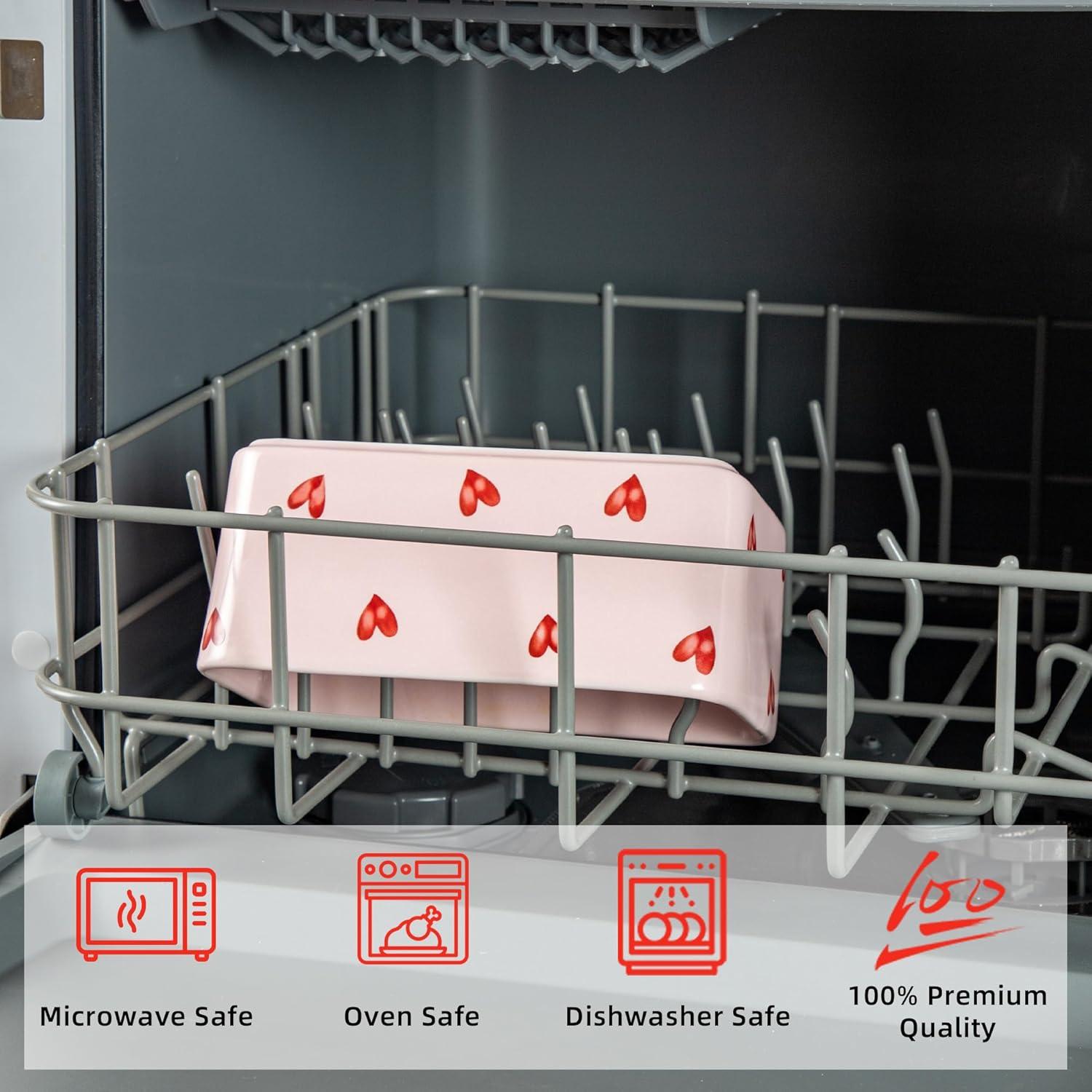 Plato de Mantequilla Cerámica Rosa YumiPLUS con Tapa Bambú