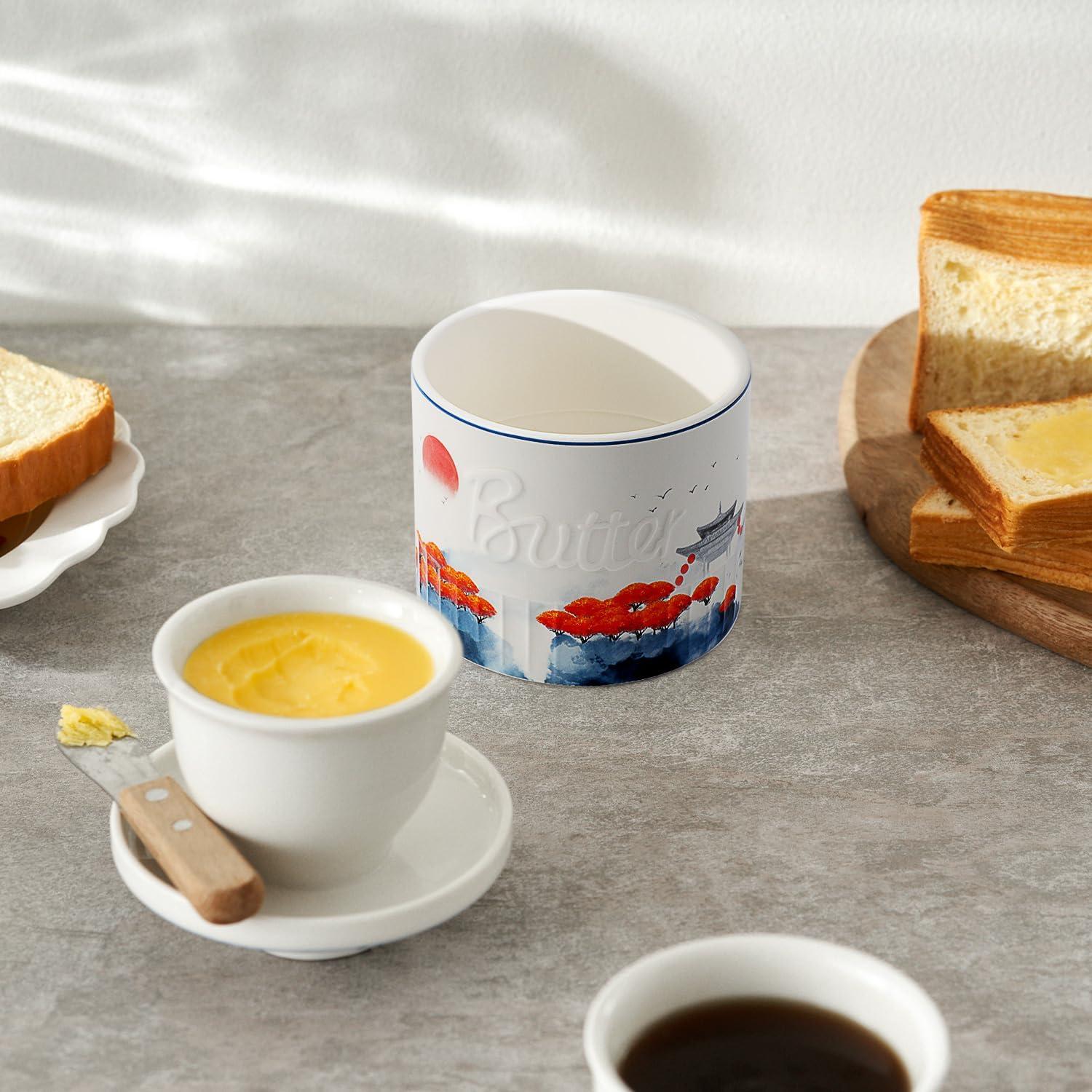 Crock de Mantequilla Toptier Bosque de Manglares con Tapa