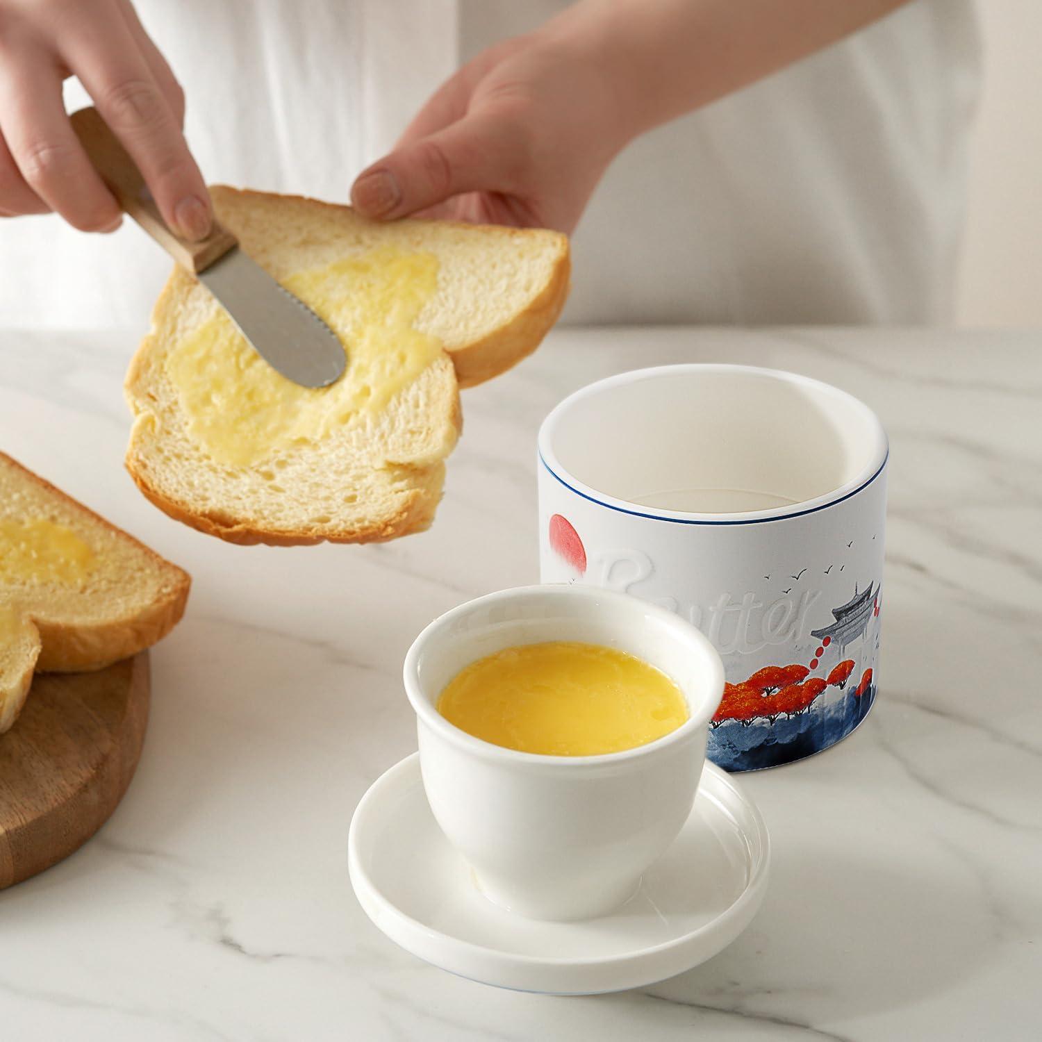 Crock de Mantequilla Toptier Bosque de Manglares con Tapa