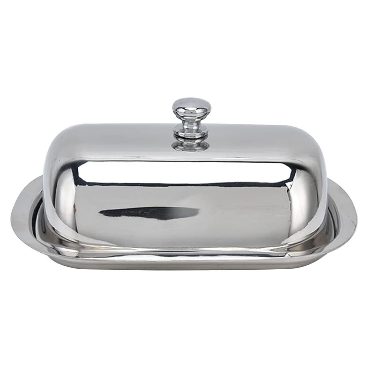 Caja de Mantequilla Acero Inoxidable Tomotato Doble Cubierta 16x12x5cm