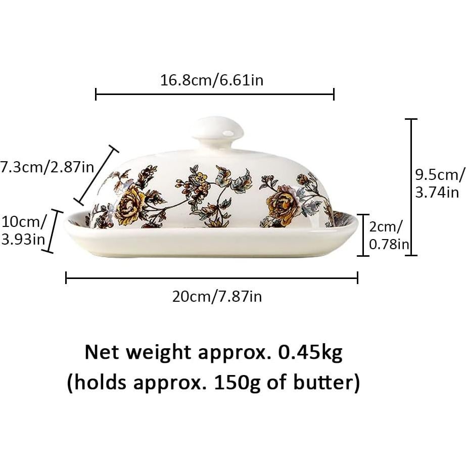 Tazón de Mantequilla de Porcelana Lifenanny 20 cm Amarillo