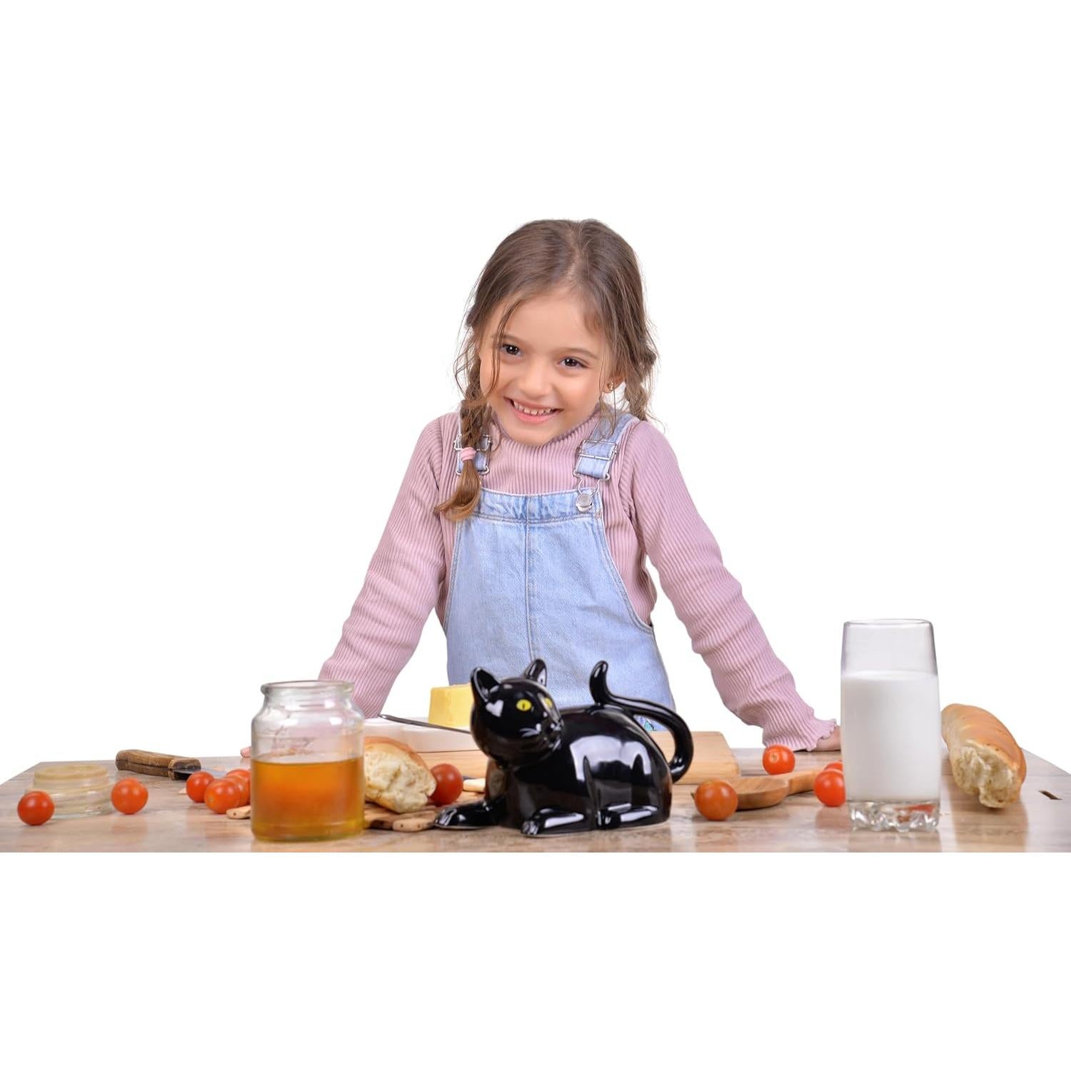 Plato de Mantequilla Gato Negro Azaliandsons 19.8x11.9cm