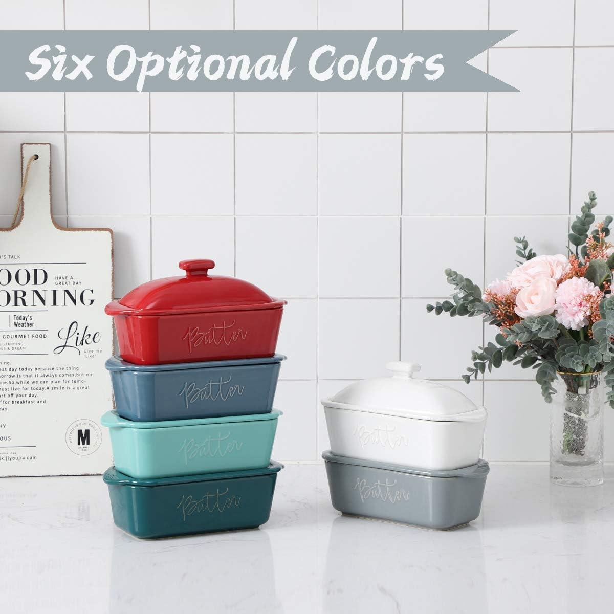 Tazón para Mantequilla Cerámica Elementos Divertidos 0.28L Rojo