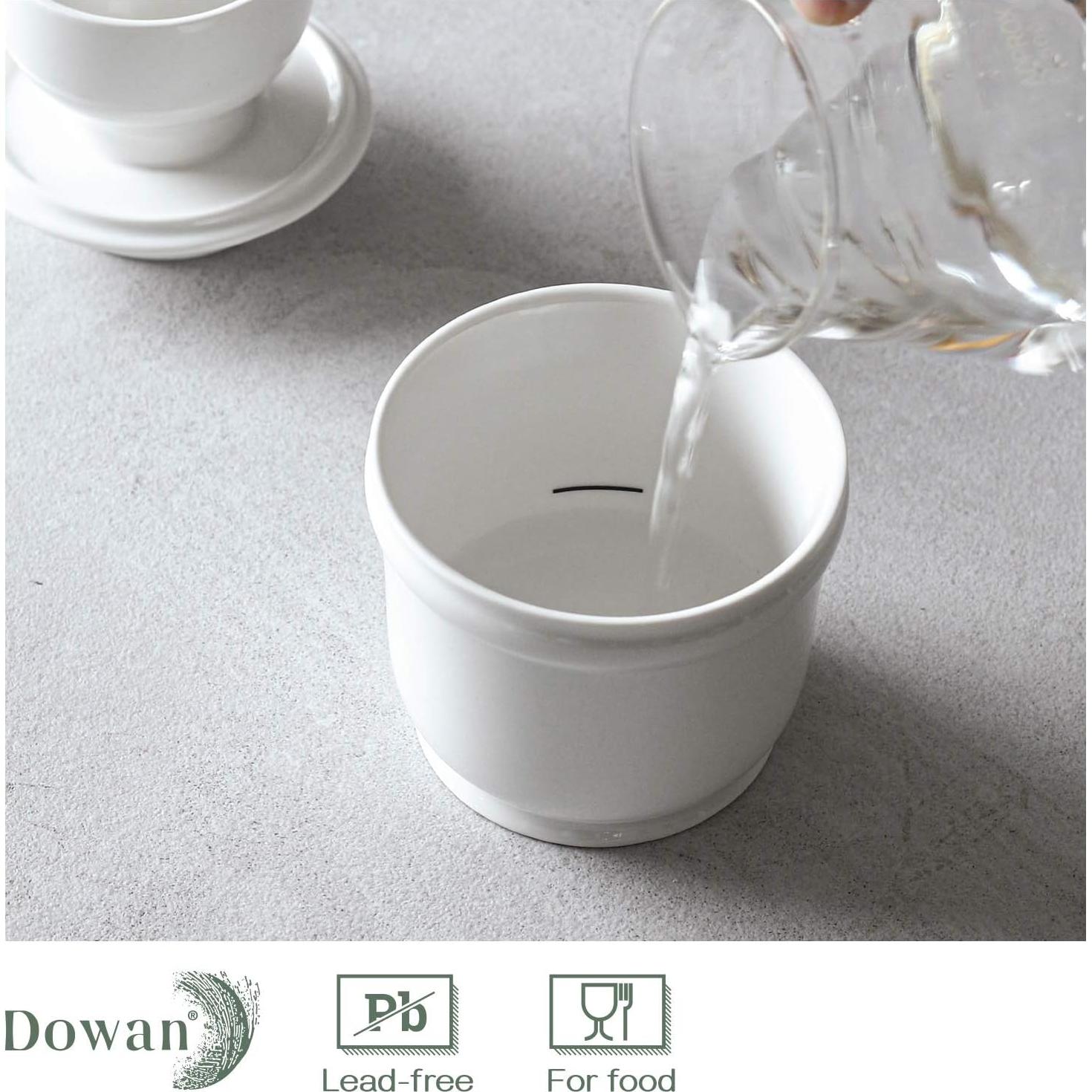 Crock de Porcelana para Mantequilla DOWAN 177ml Blanco