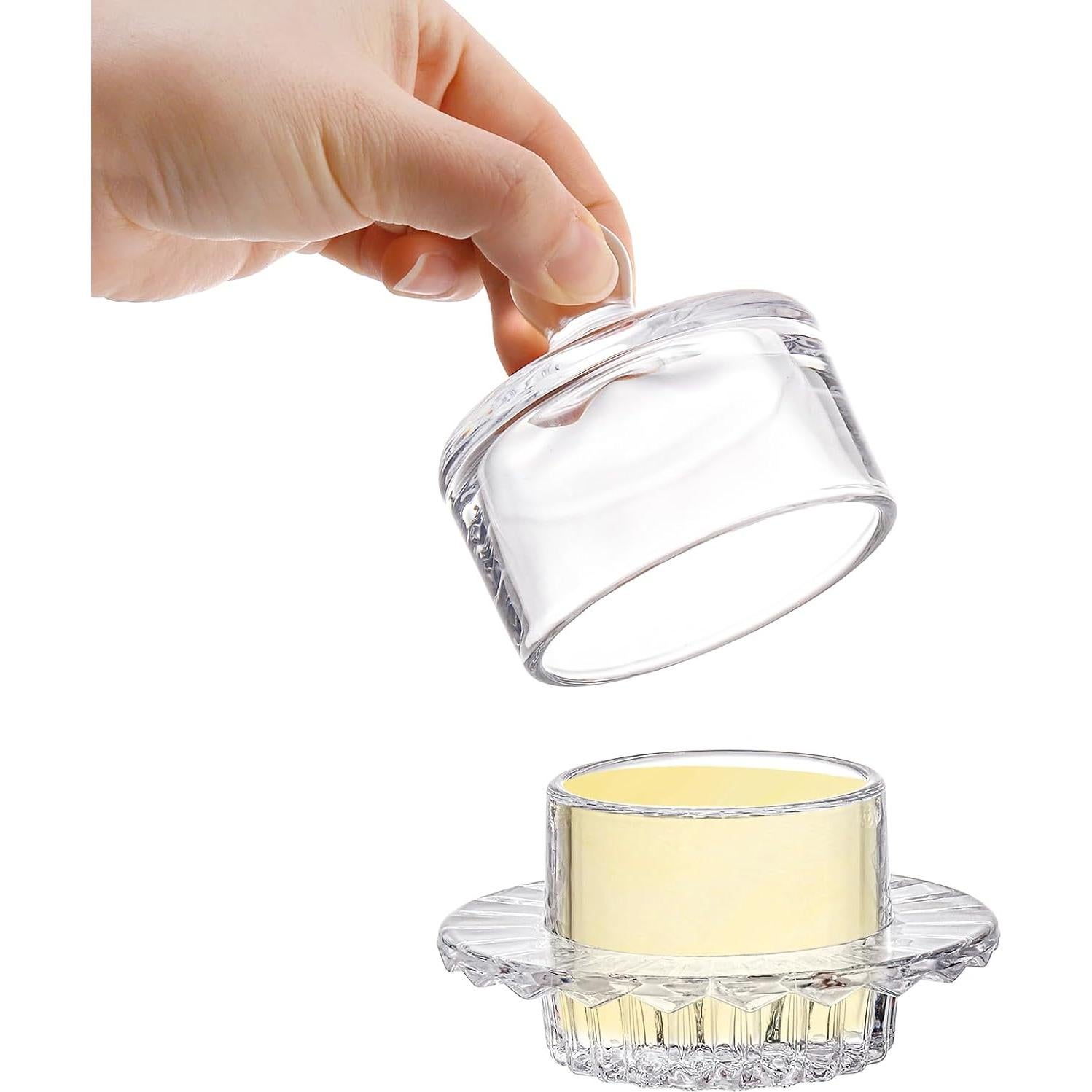 Plato de Mantequilla de Vidrio Frcctre 2 Piezas 12.7 cm