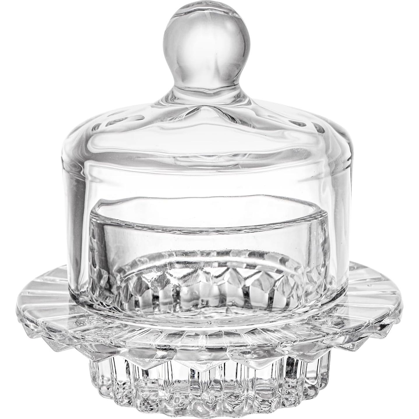 Plato de Mantequilla de Vidrio Frcctre 2 Piezas 12.7 cm