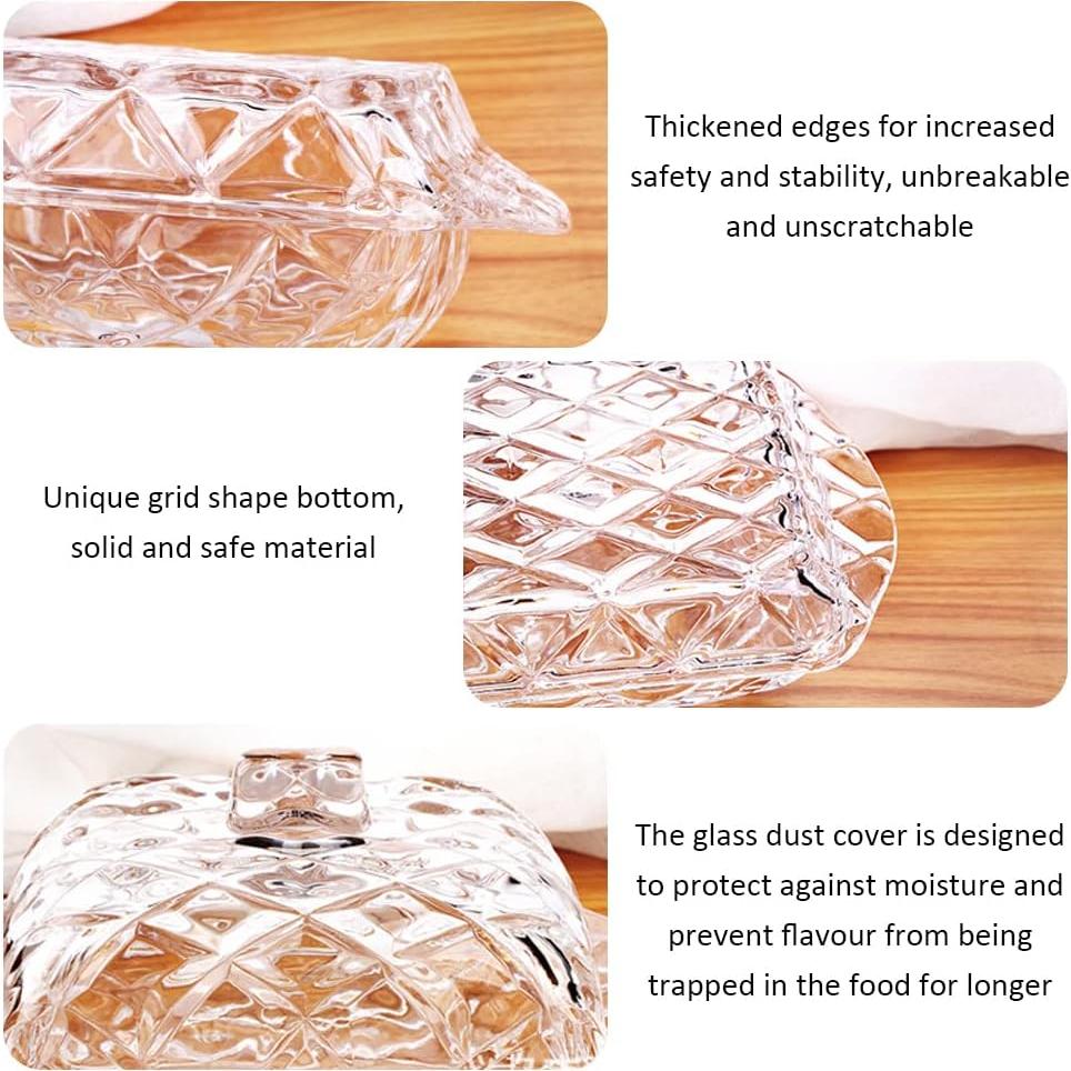 Plato de Mantequilla de Vidrio Lifenanny con Tapa 120g