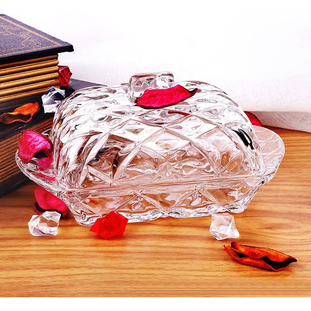 Plato de Mantequilla de Vidrio Lifenanny con Tapa 120g