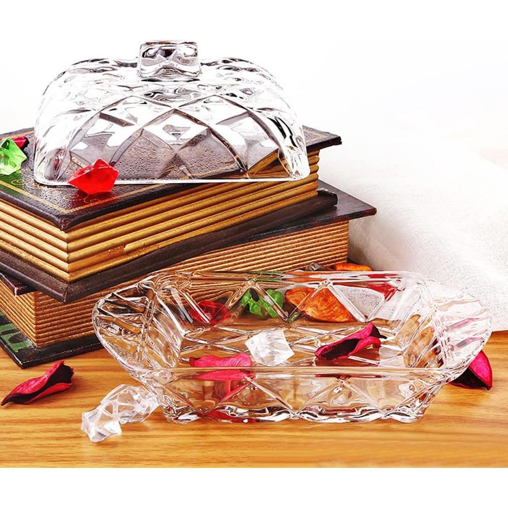 Plato de Mantequilla de Vidrio Lifenanny con Tapa 120g