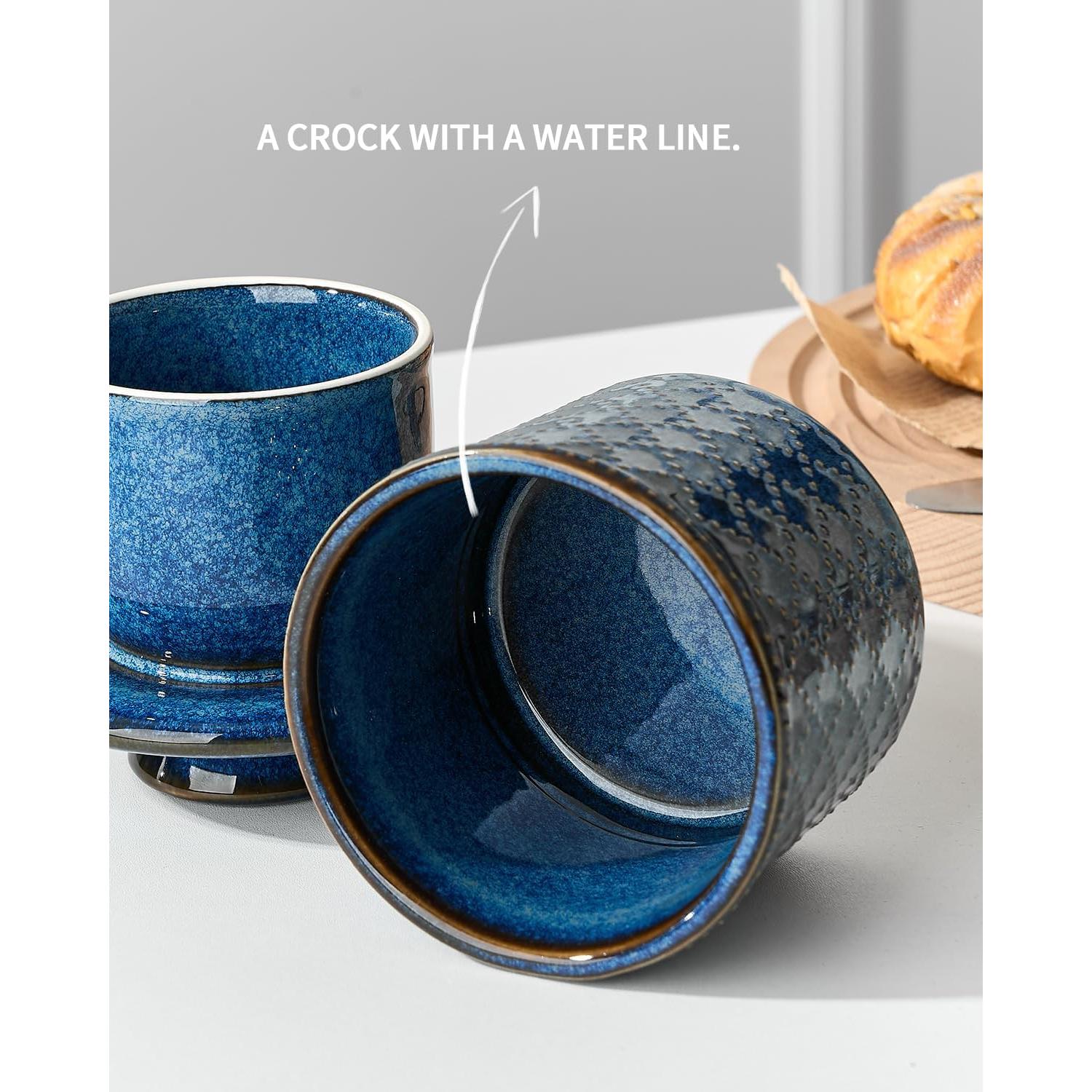 Crock de Cerámica para Mantequilla XELA - Azul - 0.77 kg