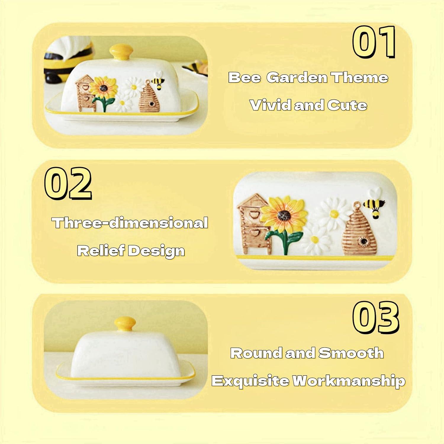 Plato de Mantequilla Cerámica HAN SHENG con Tapa 22.1x12.4cm