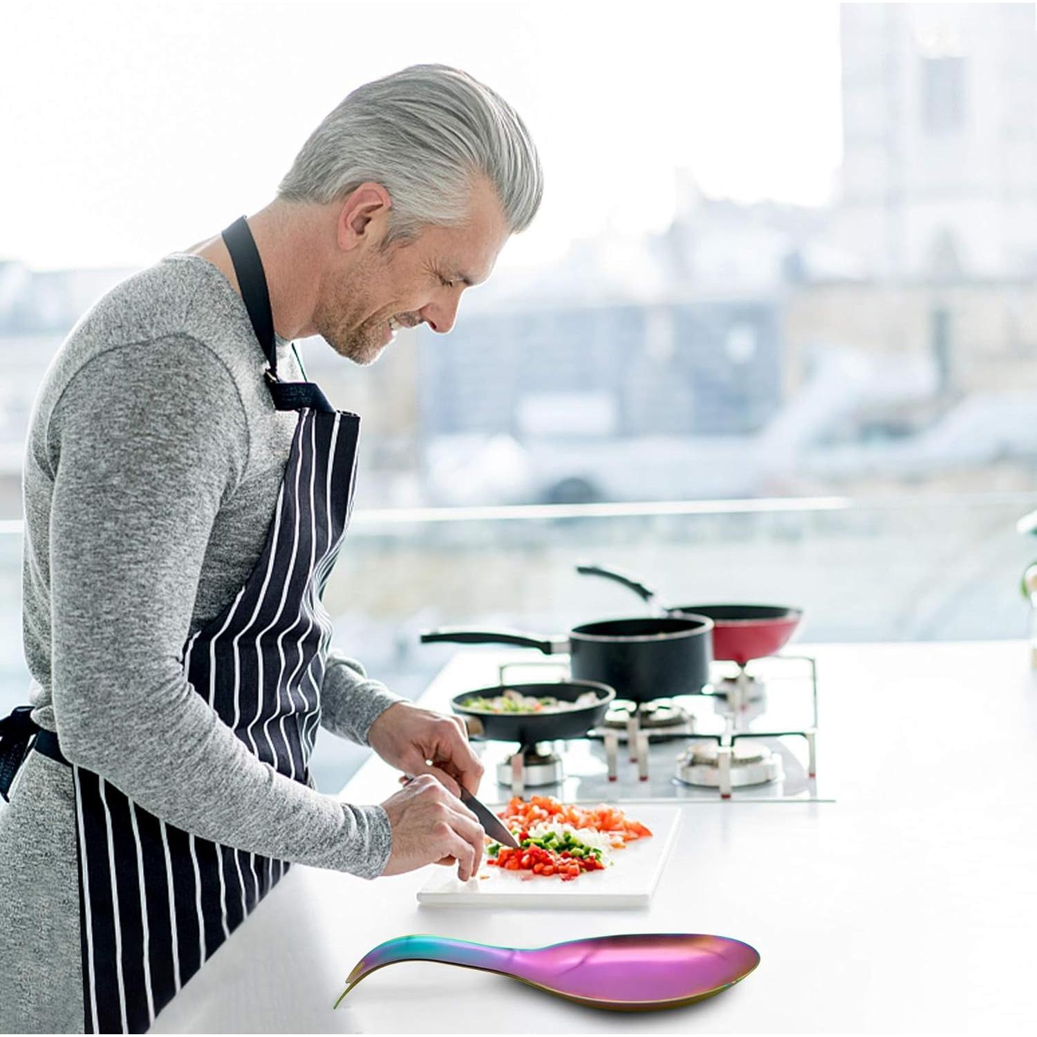 Soporte para Utensilios de Cocina UNIOVC Acero Inoxidable 23.93cm