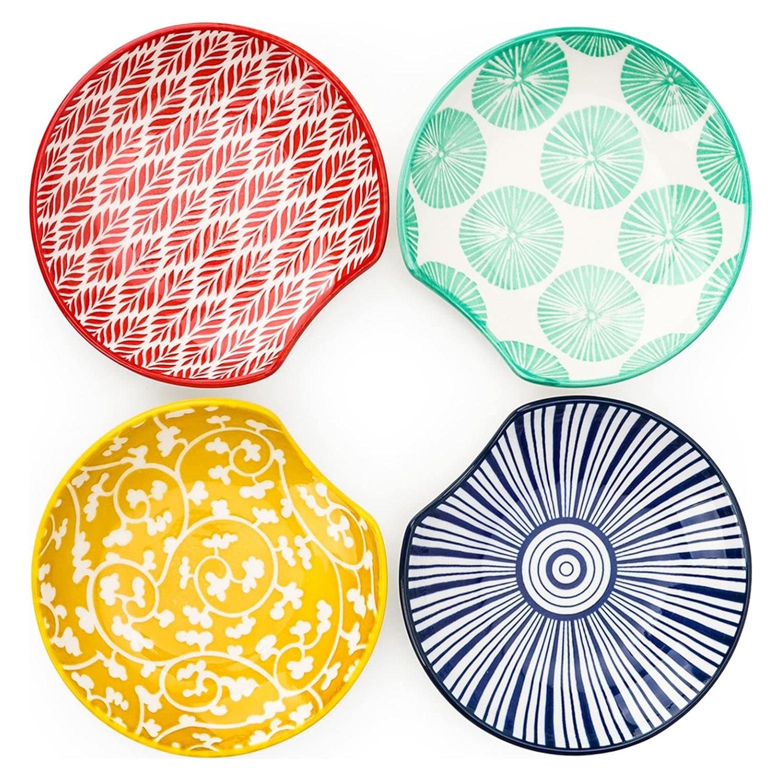 Soporte de Cuchara de Cerámica KitchenTour 11.94 cm Juego de 4