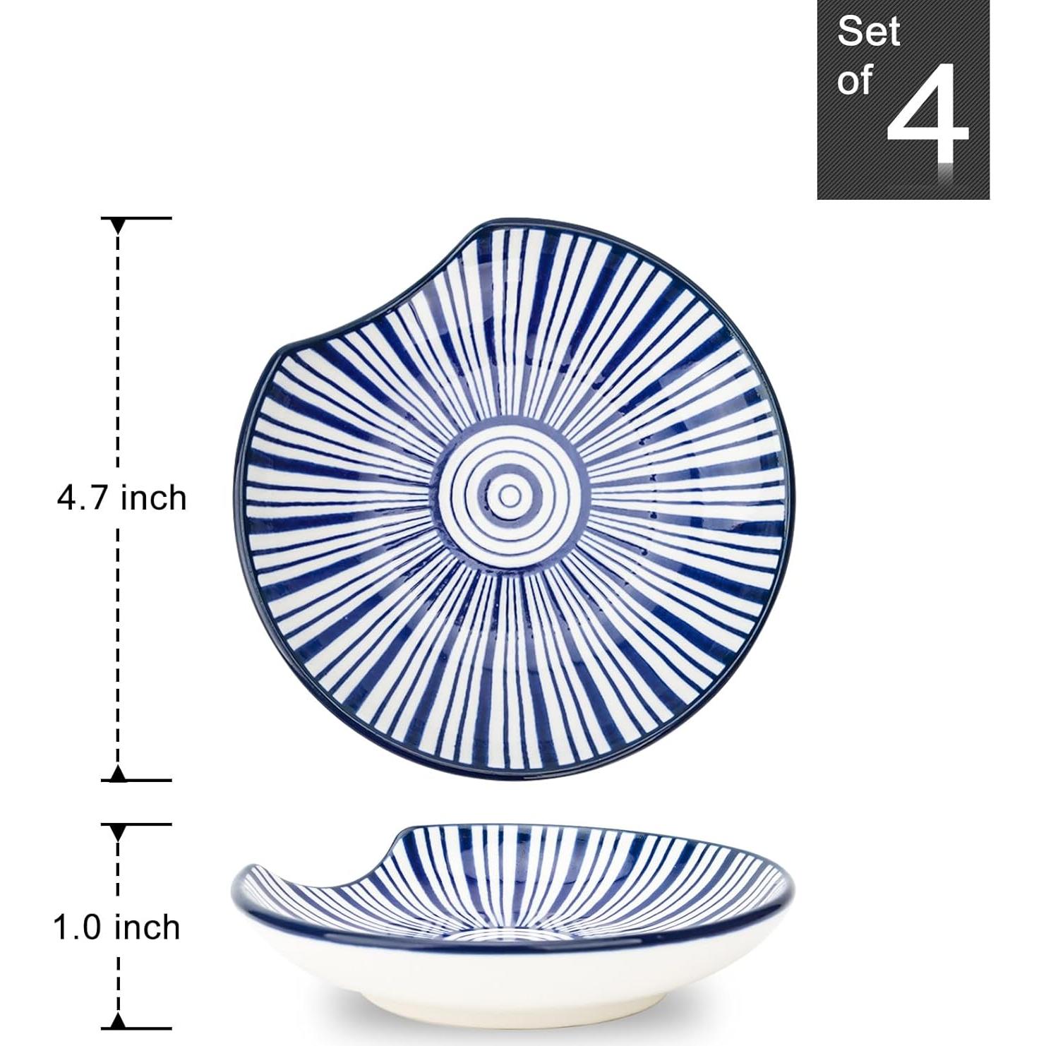 Soporte de Cuchara de Cerámica KitchenTour 11.94 cm Juego de 4