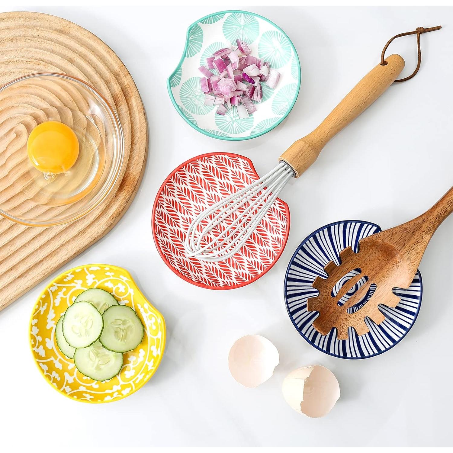 Soporte de Cuchara de Cerámica KitchenTour 11.94 cm Juego de 4