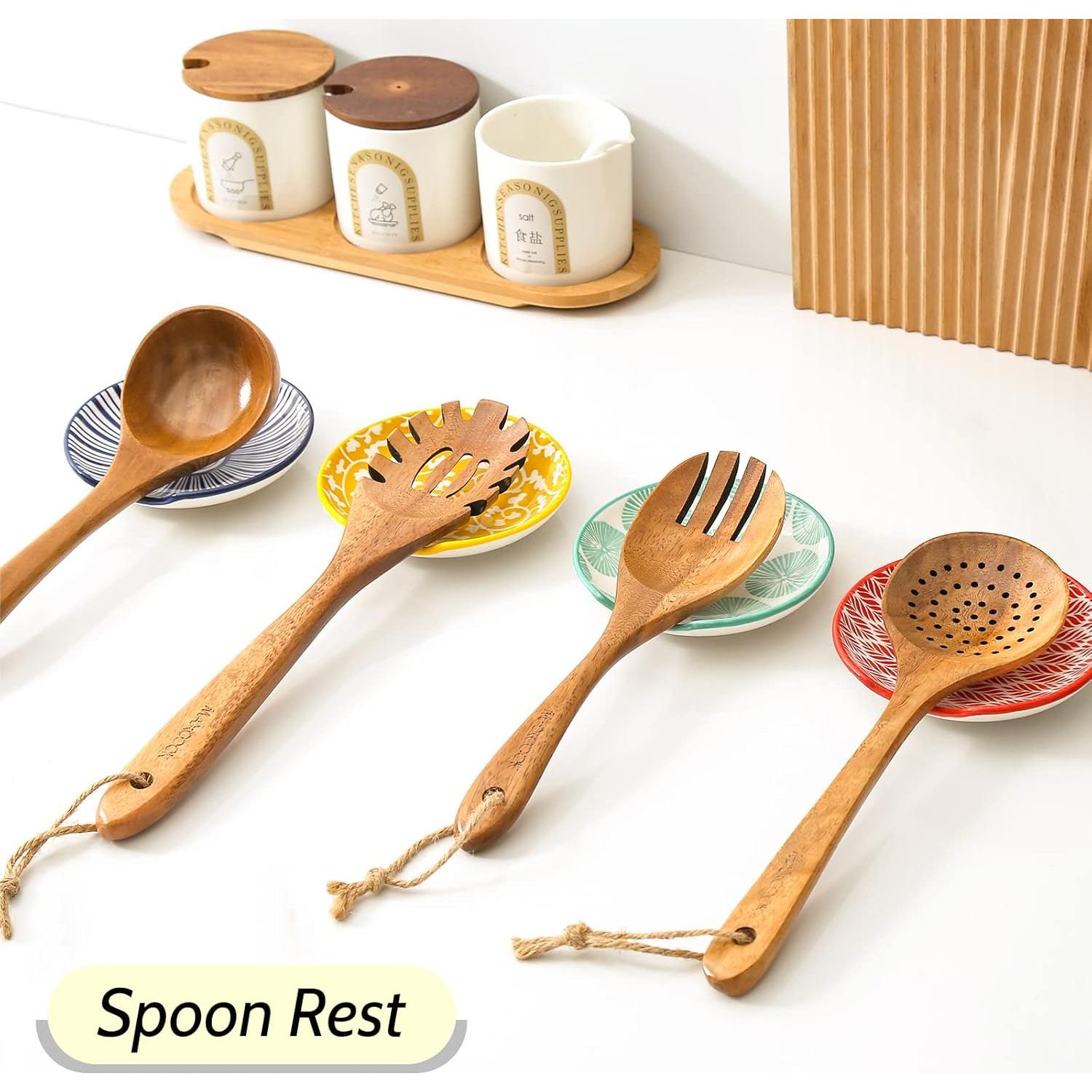 Soporte de Cuchara de Cerámica KitchenTour 11.94 cm Juego de 4