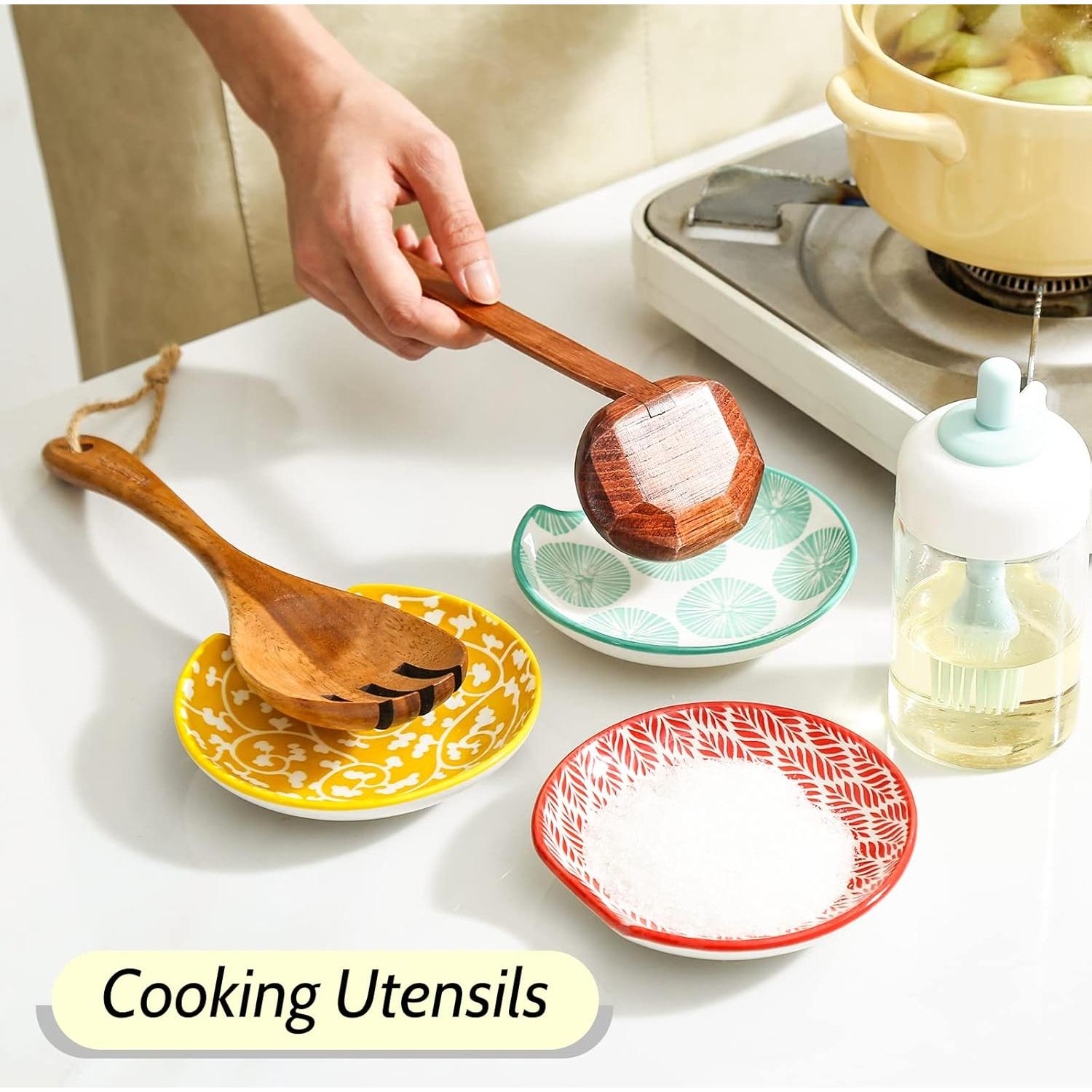 Soporte de Cuchara de Cerámica KitchenTour 11.94 cm Juego de 4