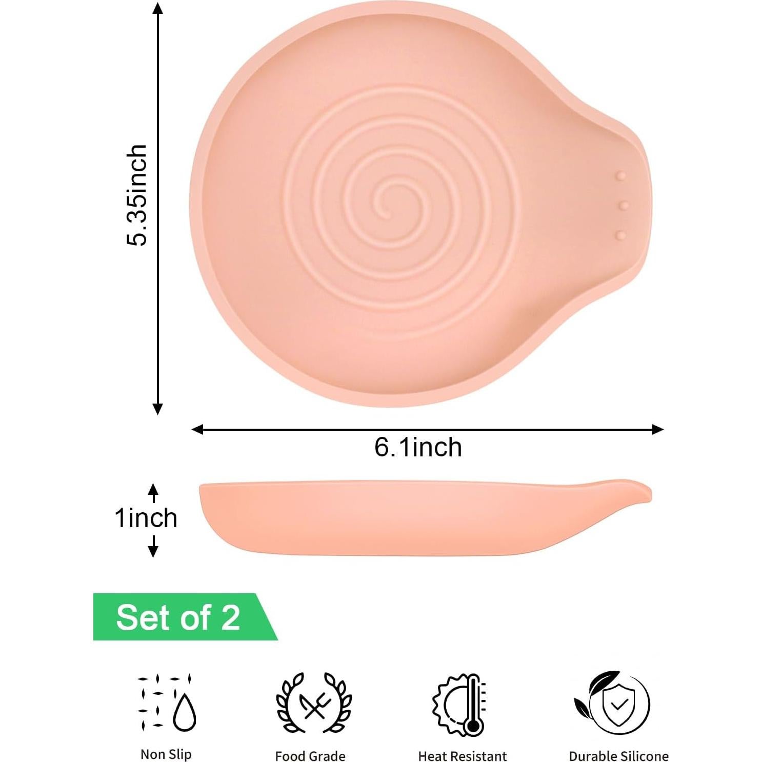 Soporte para cucharas de silicona LOMILD 15.5x13.6cm Rosa