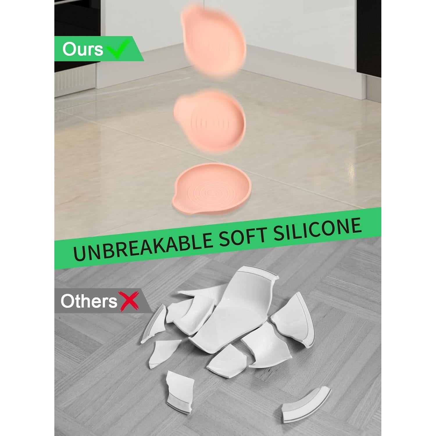 Soporte para cucharas de silicona LOMILD 15.5x13.6cm Rosa