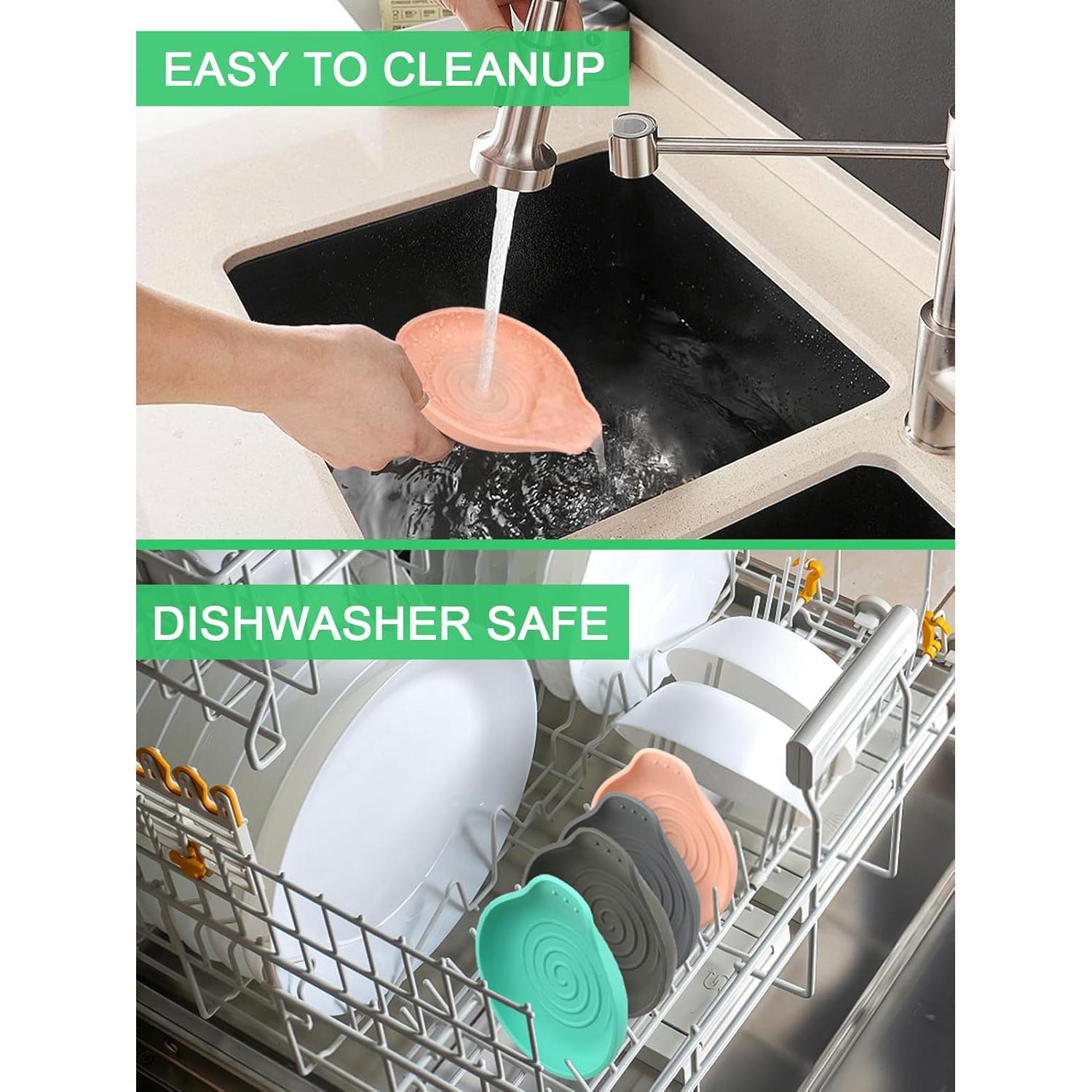 Soporte para cucharas de silicona LOMILD 15.5x13.6cm Rosa