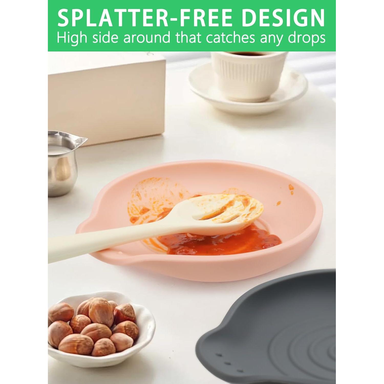 Soporte para cucharas de silicona LOMILD 15.5x13.6cm Rosa