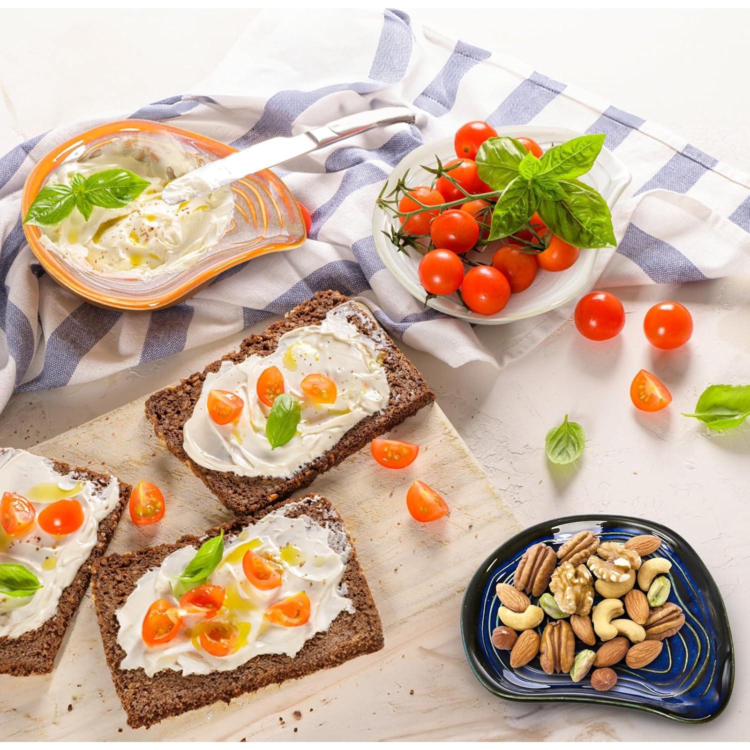 Paquete de 3 Soportes para Cucharas YIMITEE Cerámica 14.5 cm