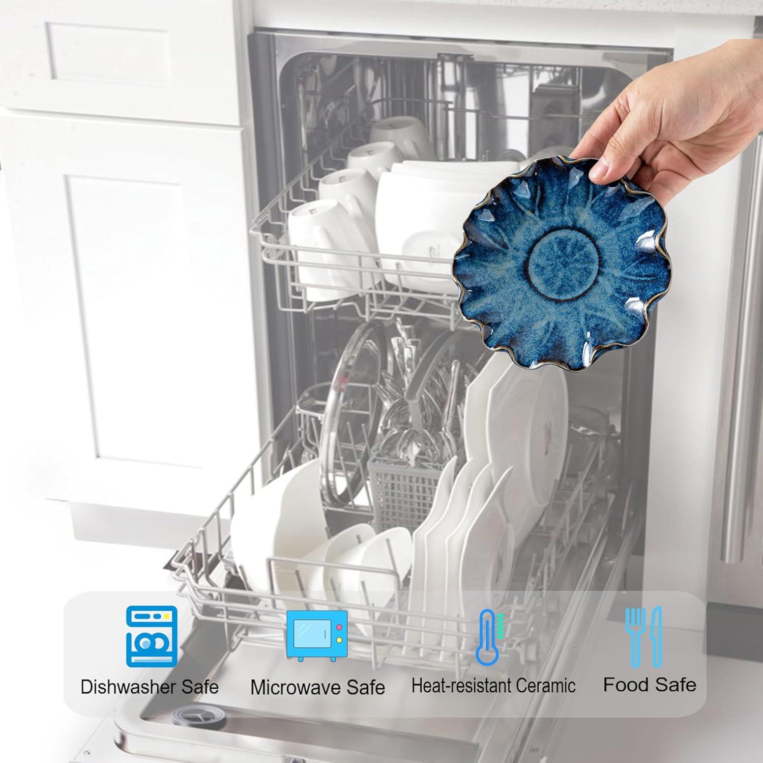 Soporte para Cucharas Cerámico SHIDACHENG Azul Gradiente 14.5cm