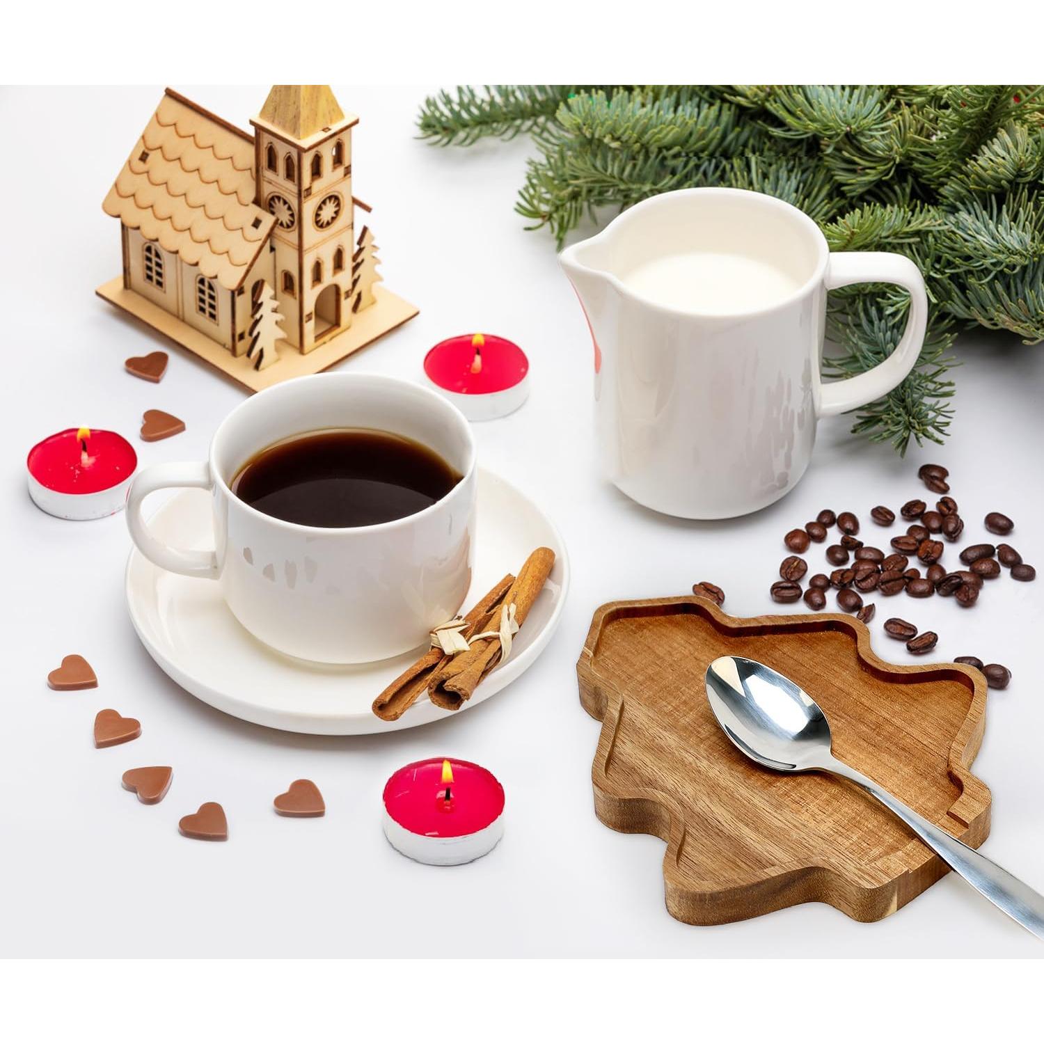 Soporte para cucharas de Navidad Ayiaren - Madera de Acacia