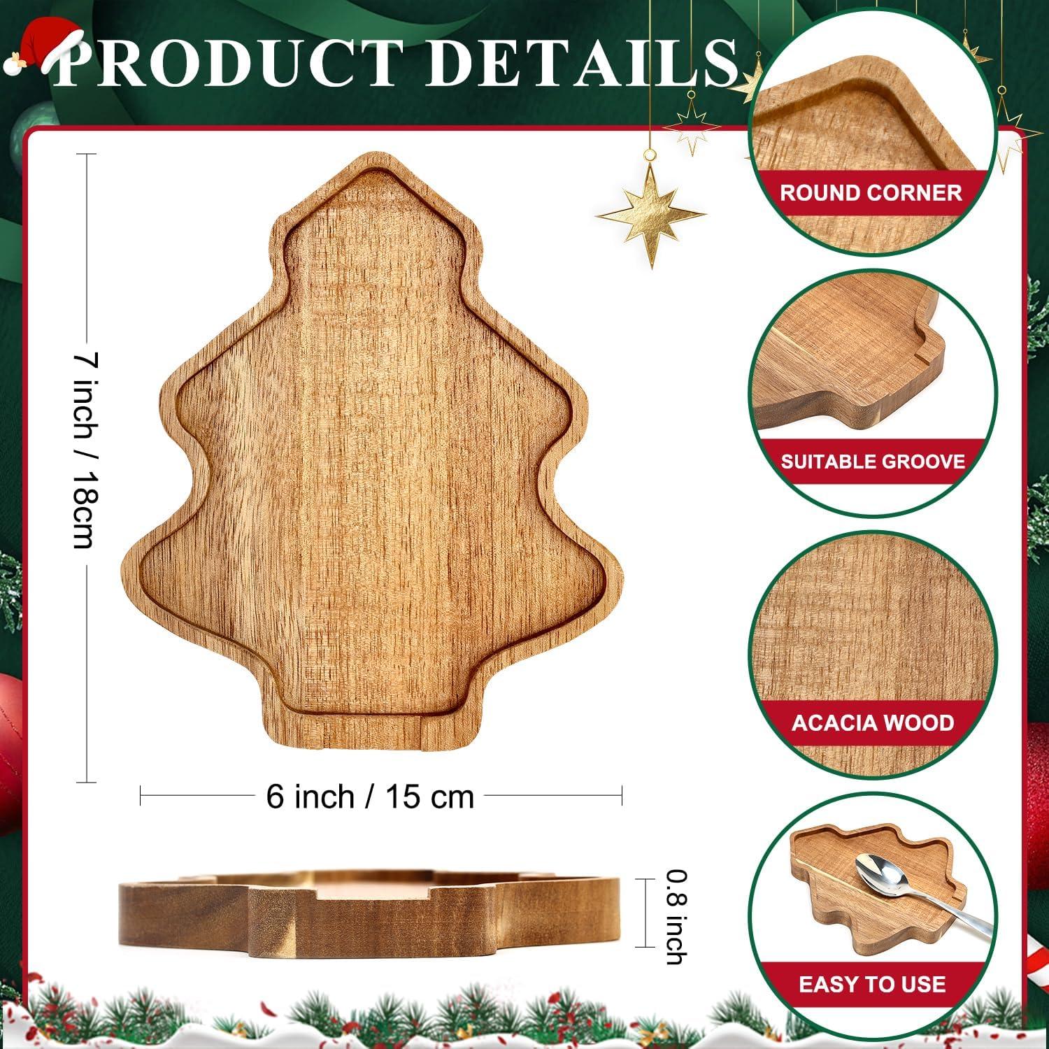 Soporte para cucharas de Navidad Ayiaren - Madera de Acacia