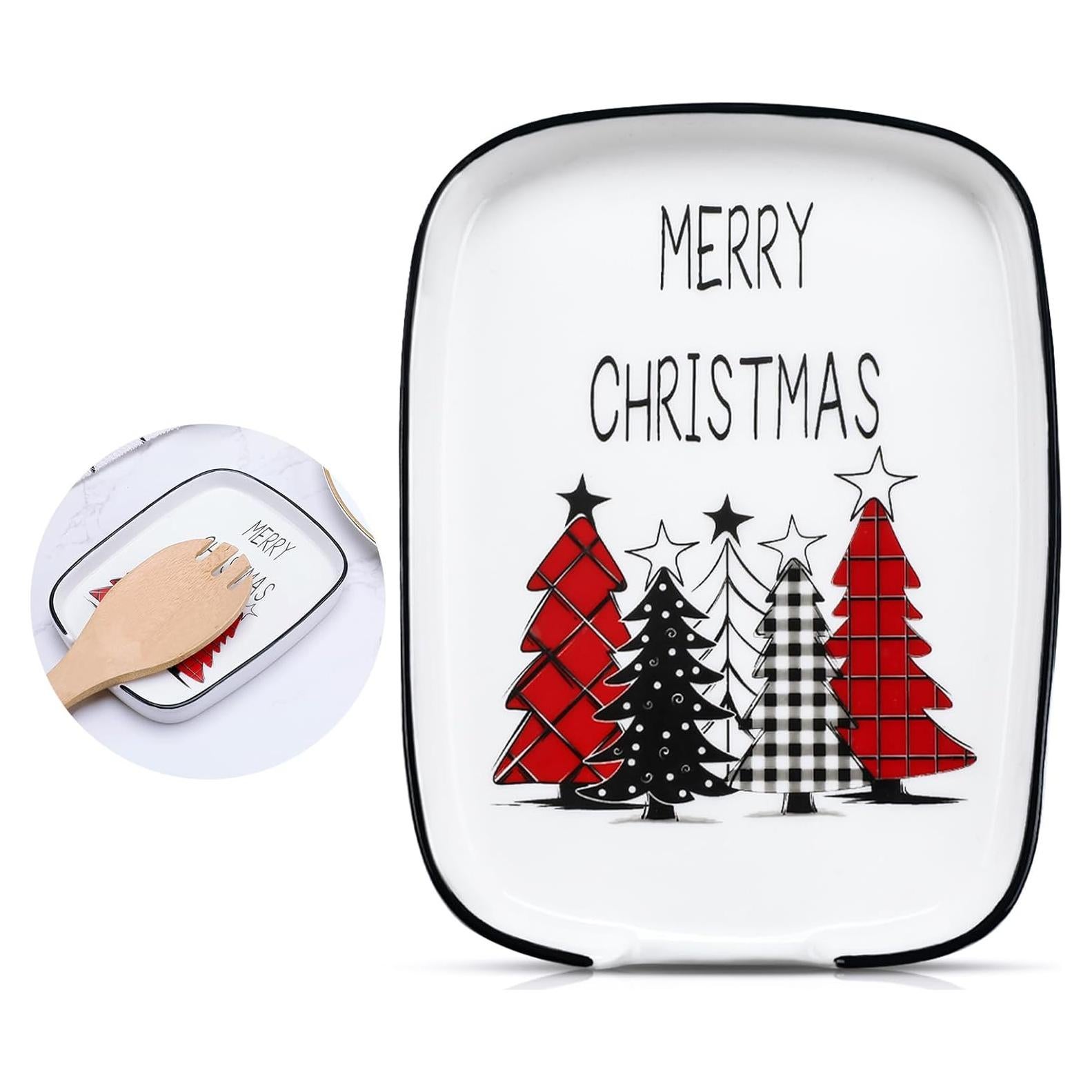 Soporte para cuchara de cerámica navideño Teenyyou 14.7x11.4cm