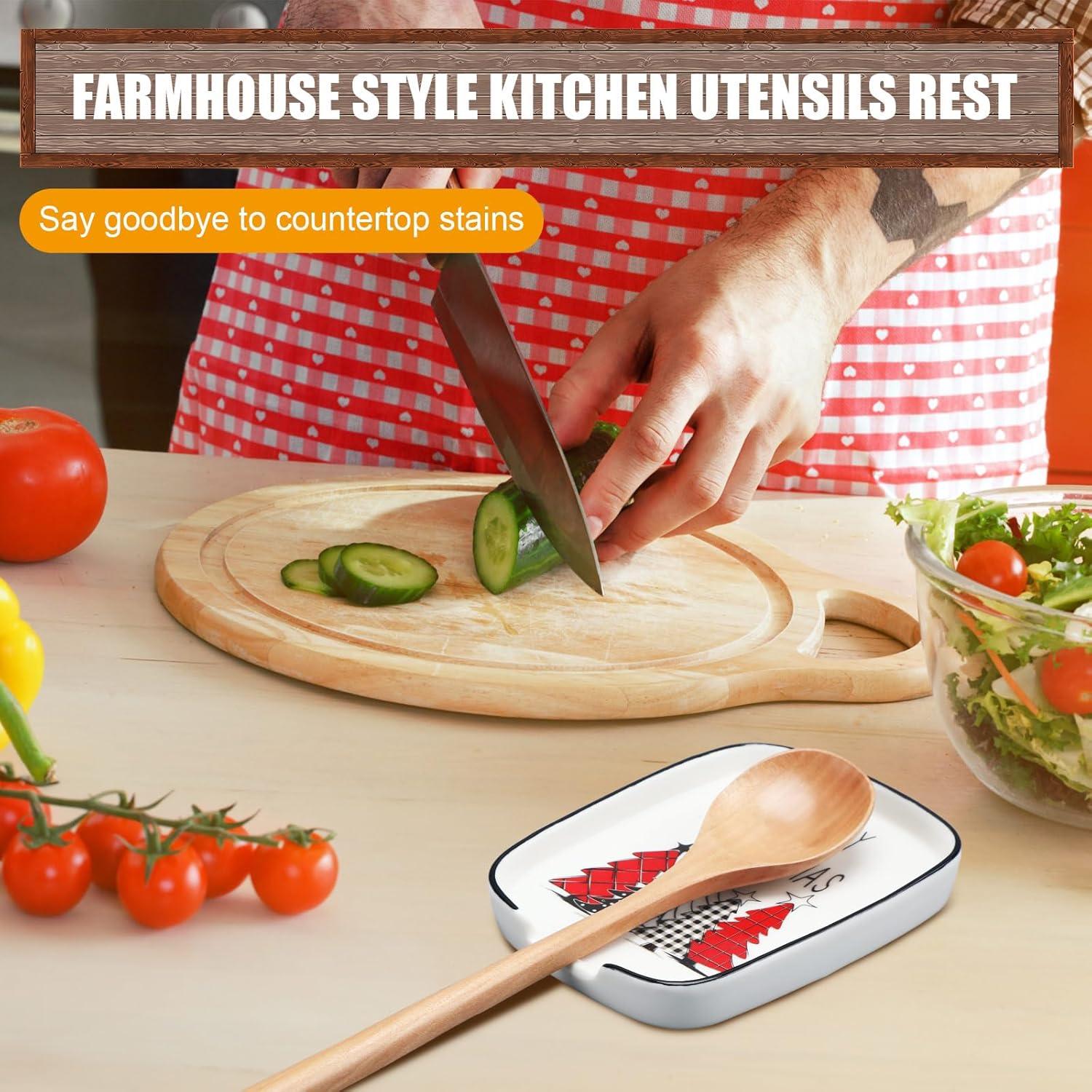 Soporte para cuchara de cerámica navideño Teenyyou 14.7x11.4cm