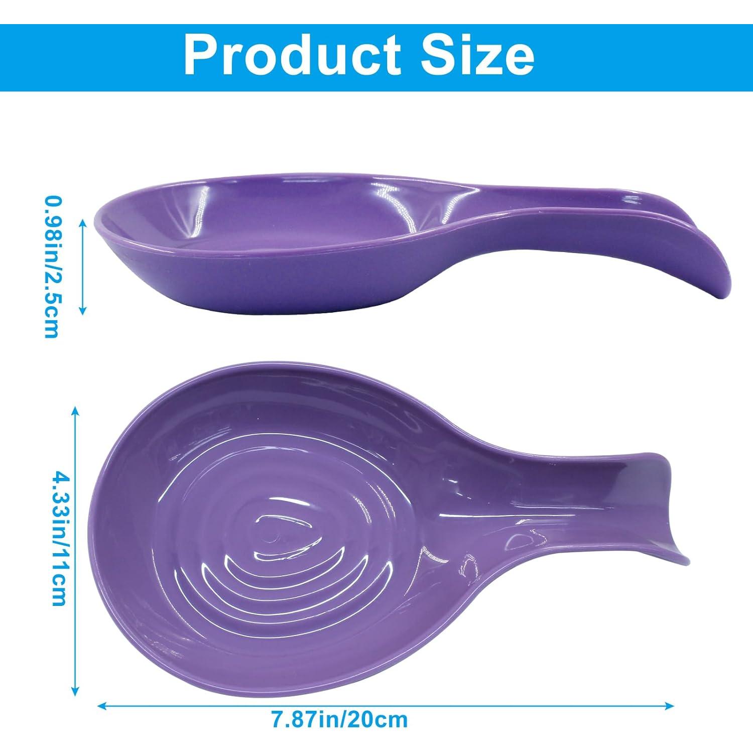 Juego de Soporte para Cucharas de Plástico Cionyce Morado - 4 Piezas