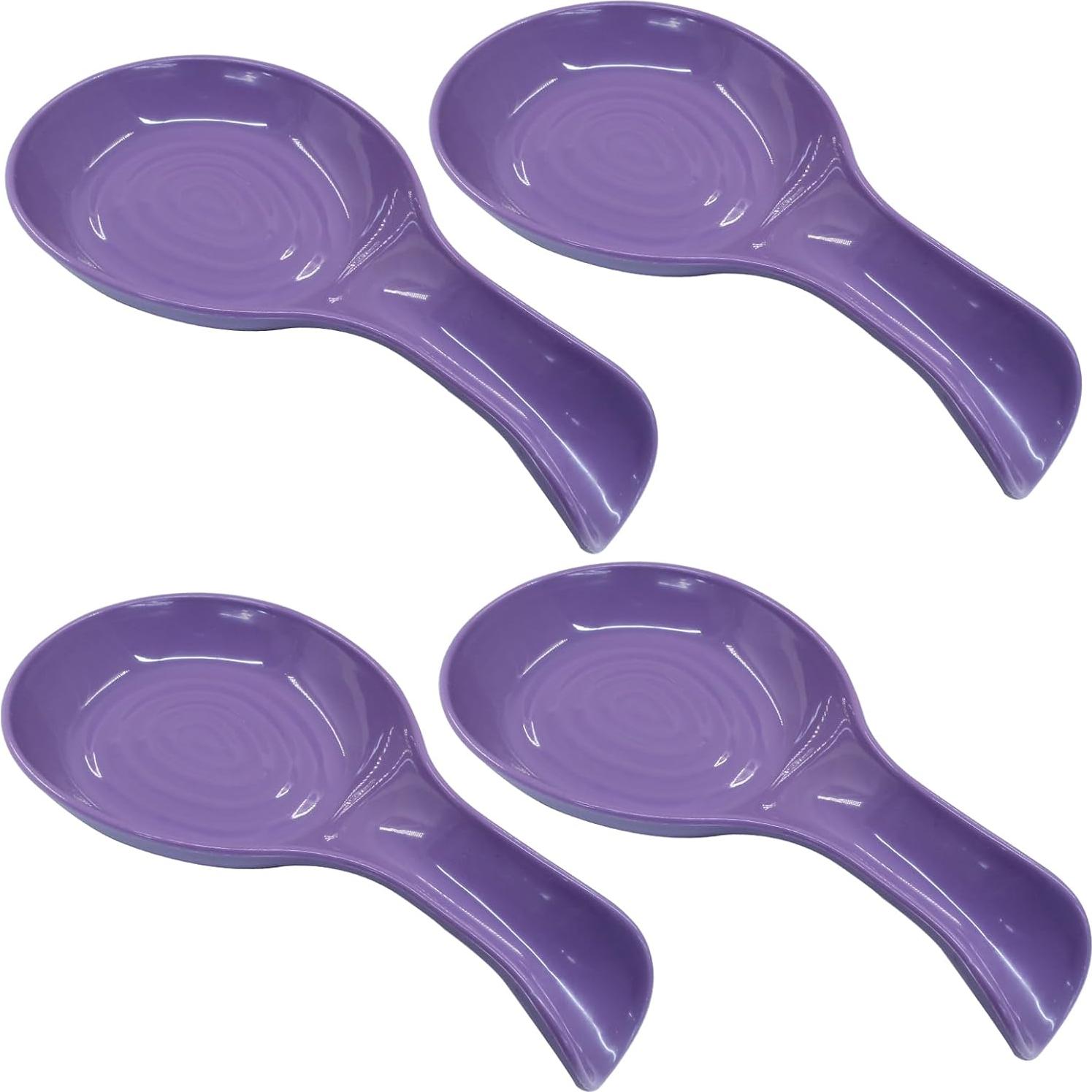 Juego de Soporte para Cucharas de Plástico Cionyce Morado - 4 Piezas